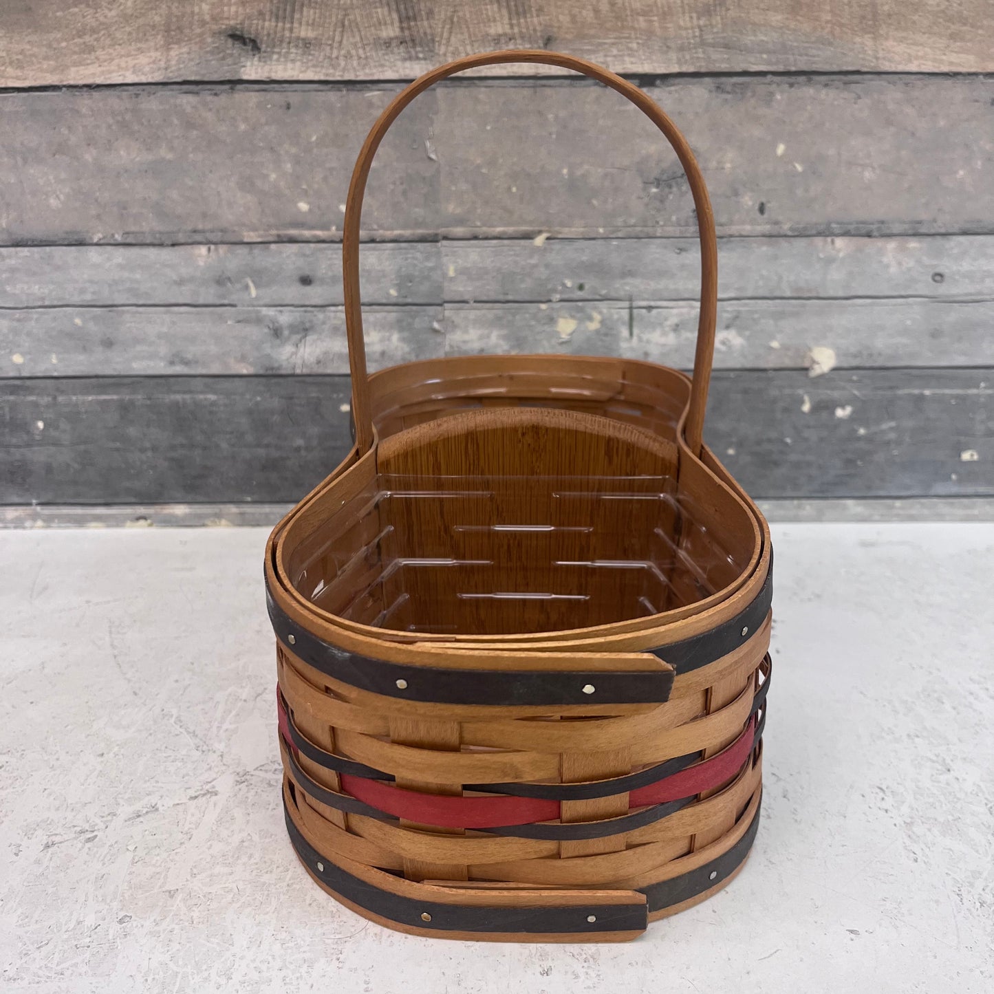 Bradford Basket Co. Divided Basket, Signed 1998