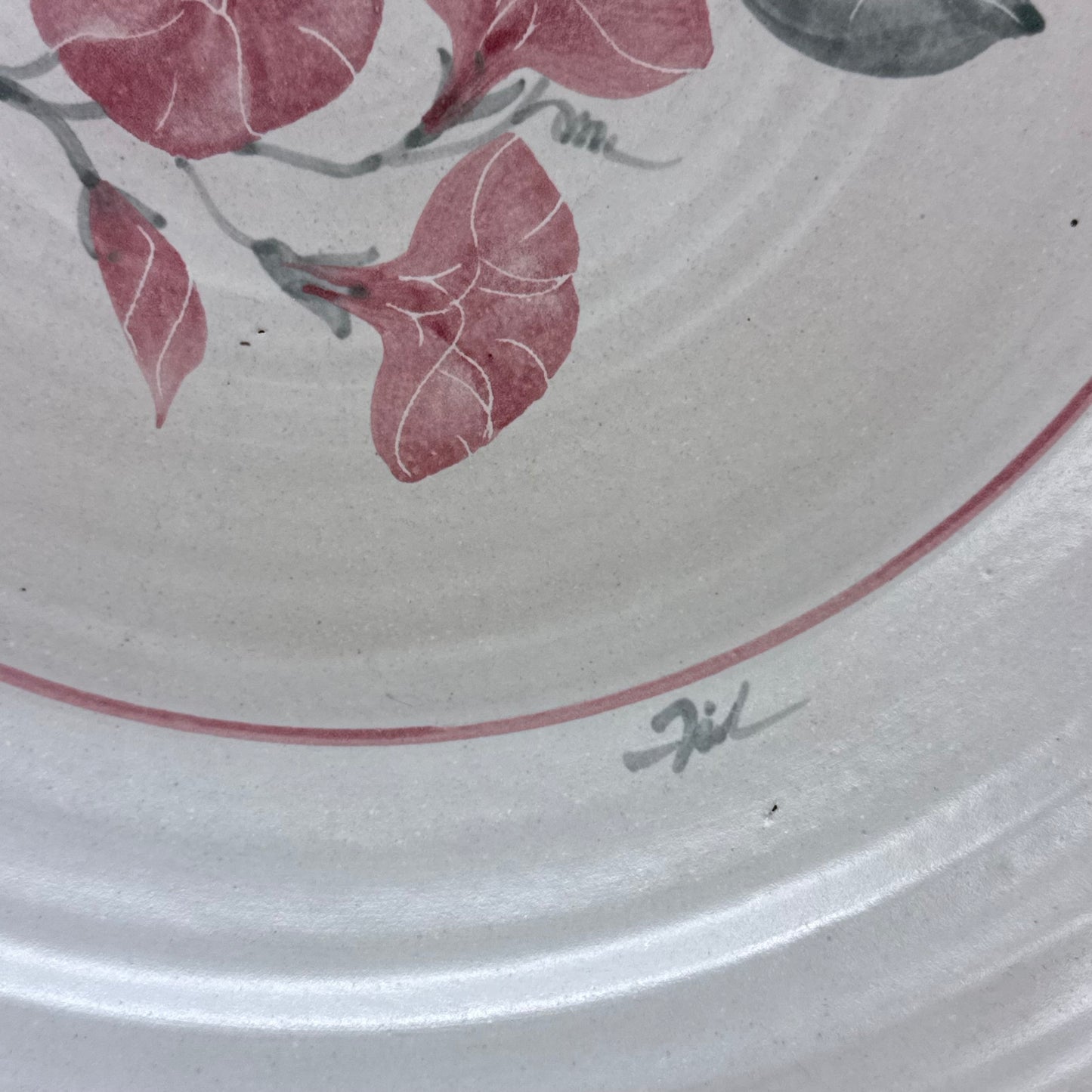 Studio Pottery Bowl &  Pie Dish Set Signed