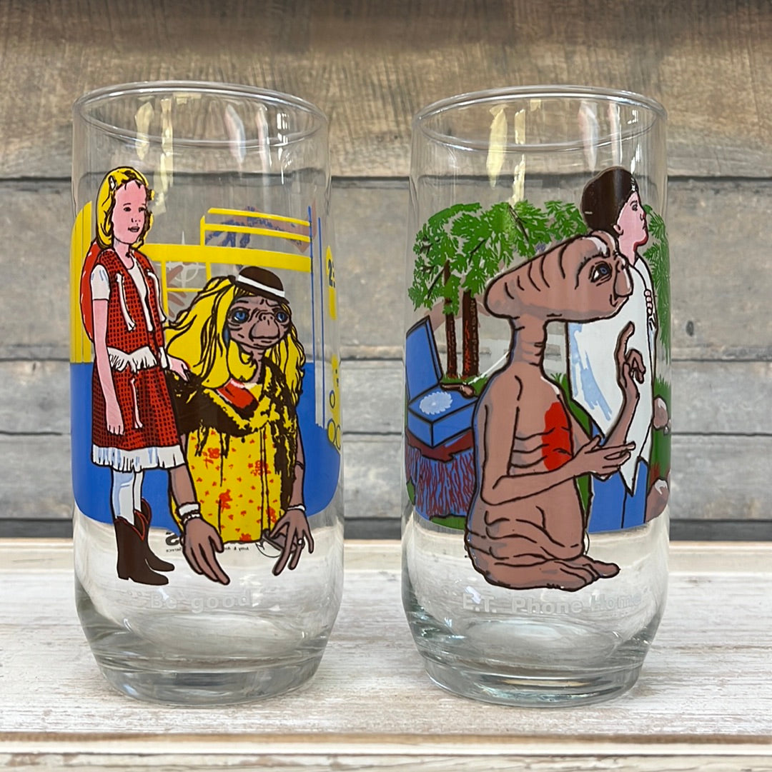 Vintage Collectible Character Glasses, 1970s-1990s