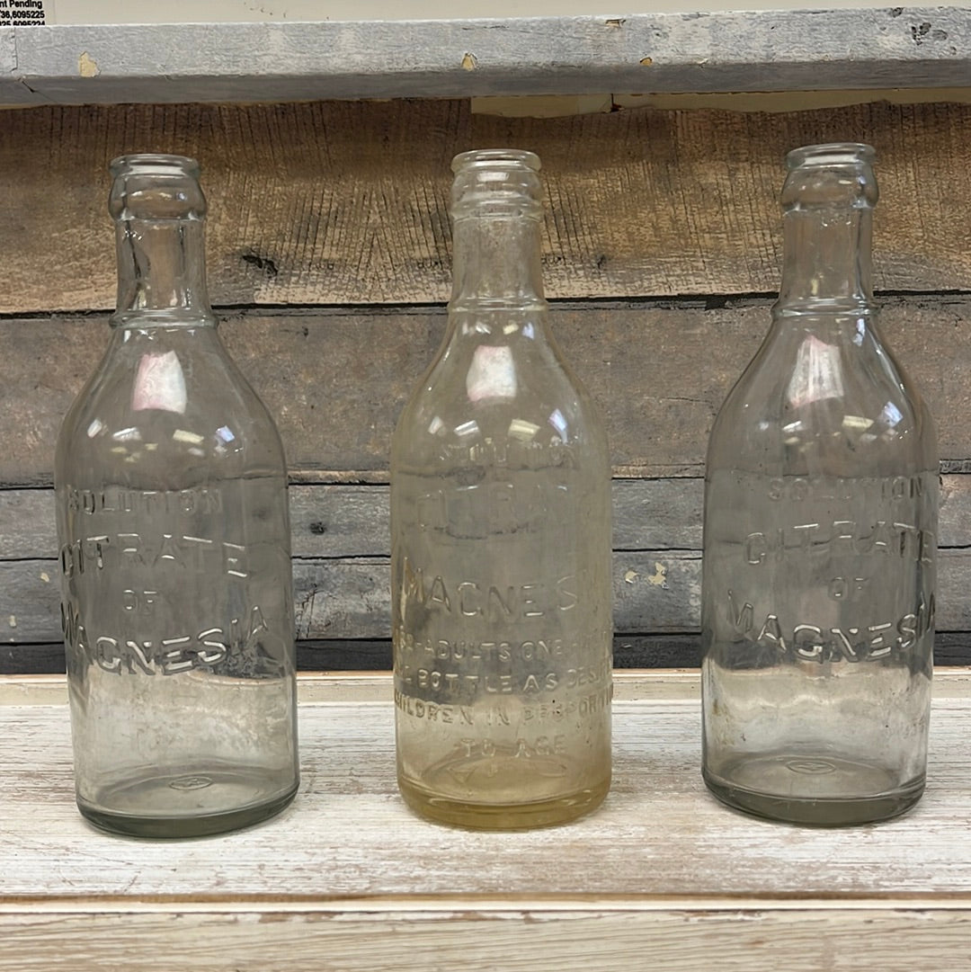 Antique & Vintage Marked Glass Bottle Selection