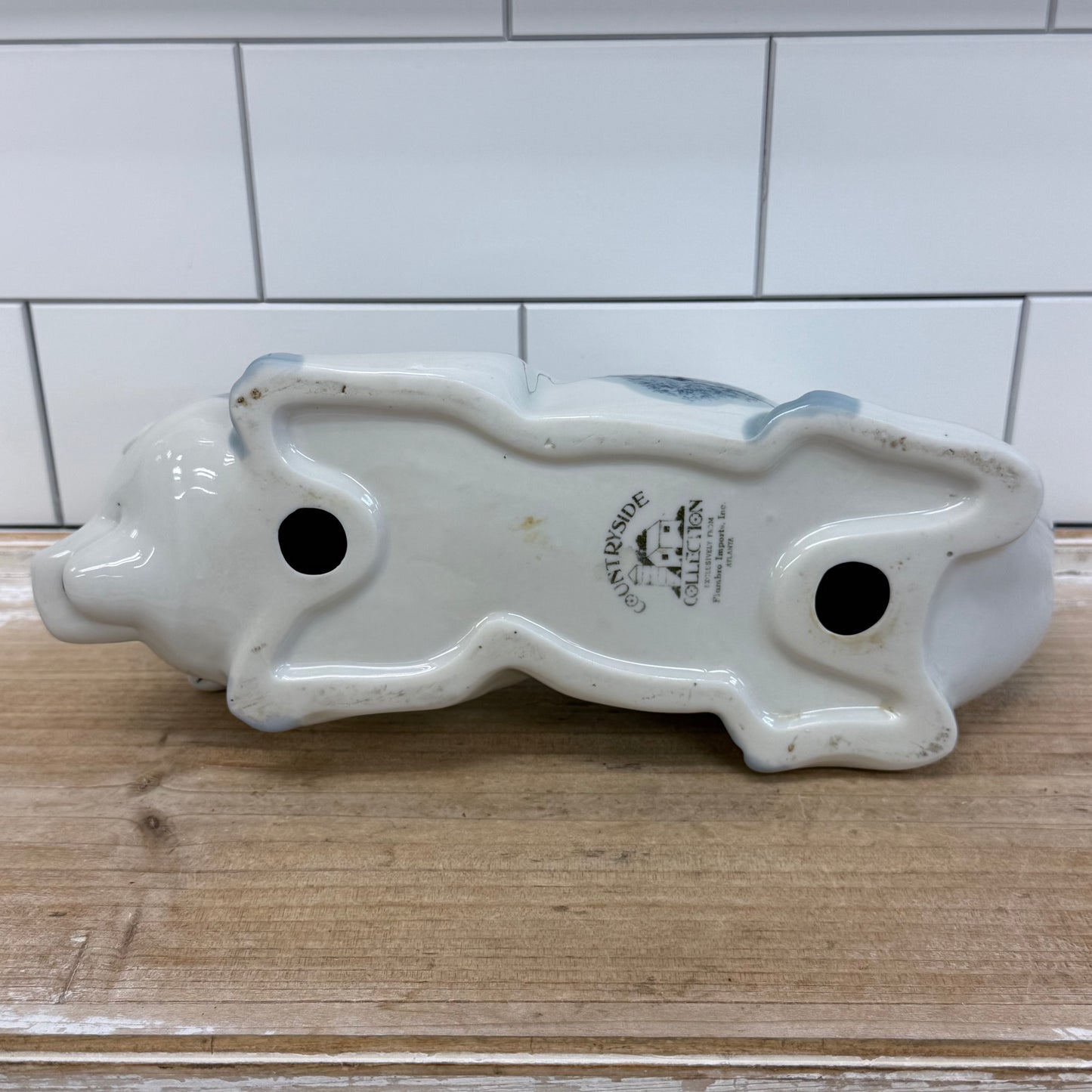 Flambro Pig Figurine Countryside Collection 1980s