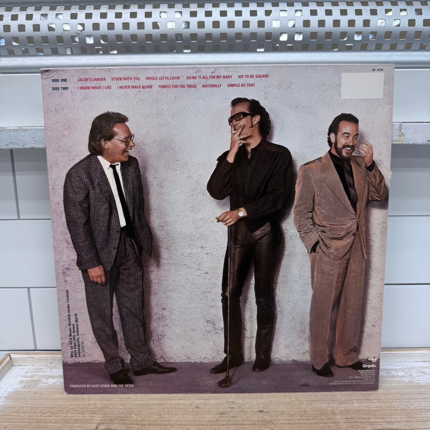 Huey Lewis Fore! 1986 Vinyl LP