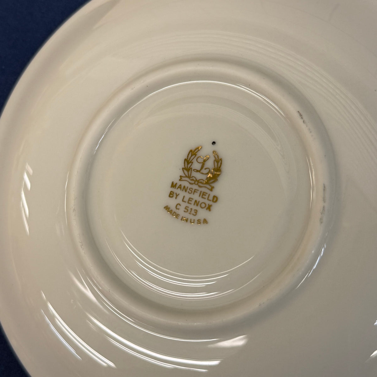 Lenox Mansfield Teacups & Saucers Set of 3 circa 1950