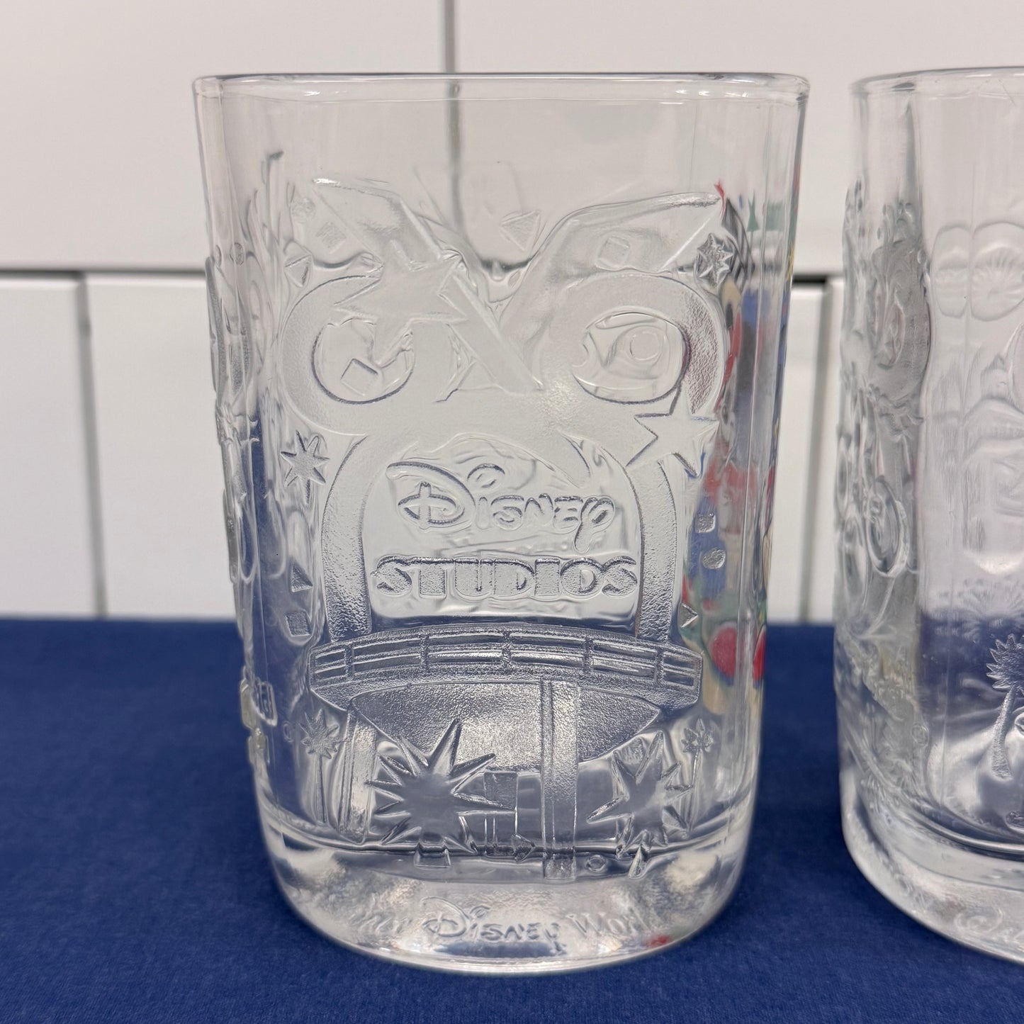 McDonald's Disney World Celebration 2000 Glasses Set of 5 Vintage