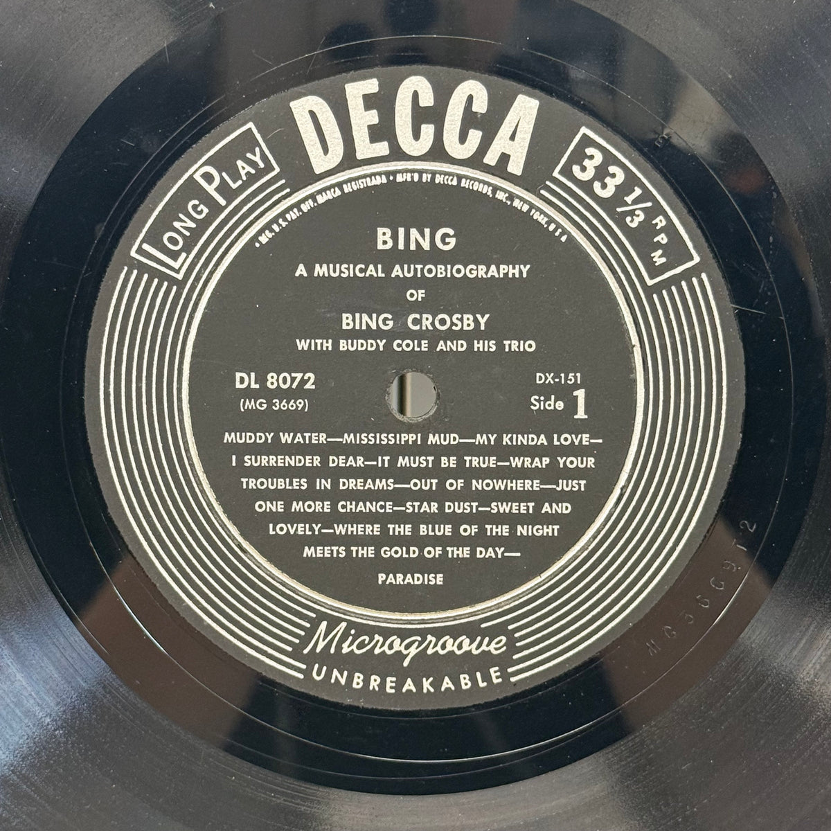 Bing Crosby A Musical Autobiography 5 LP Vinyl Set 1954 Decca DX-151