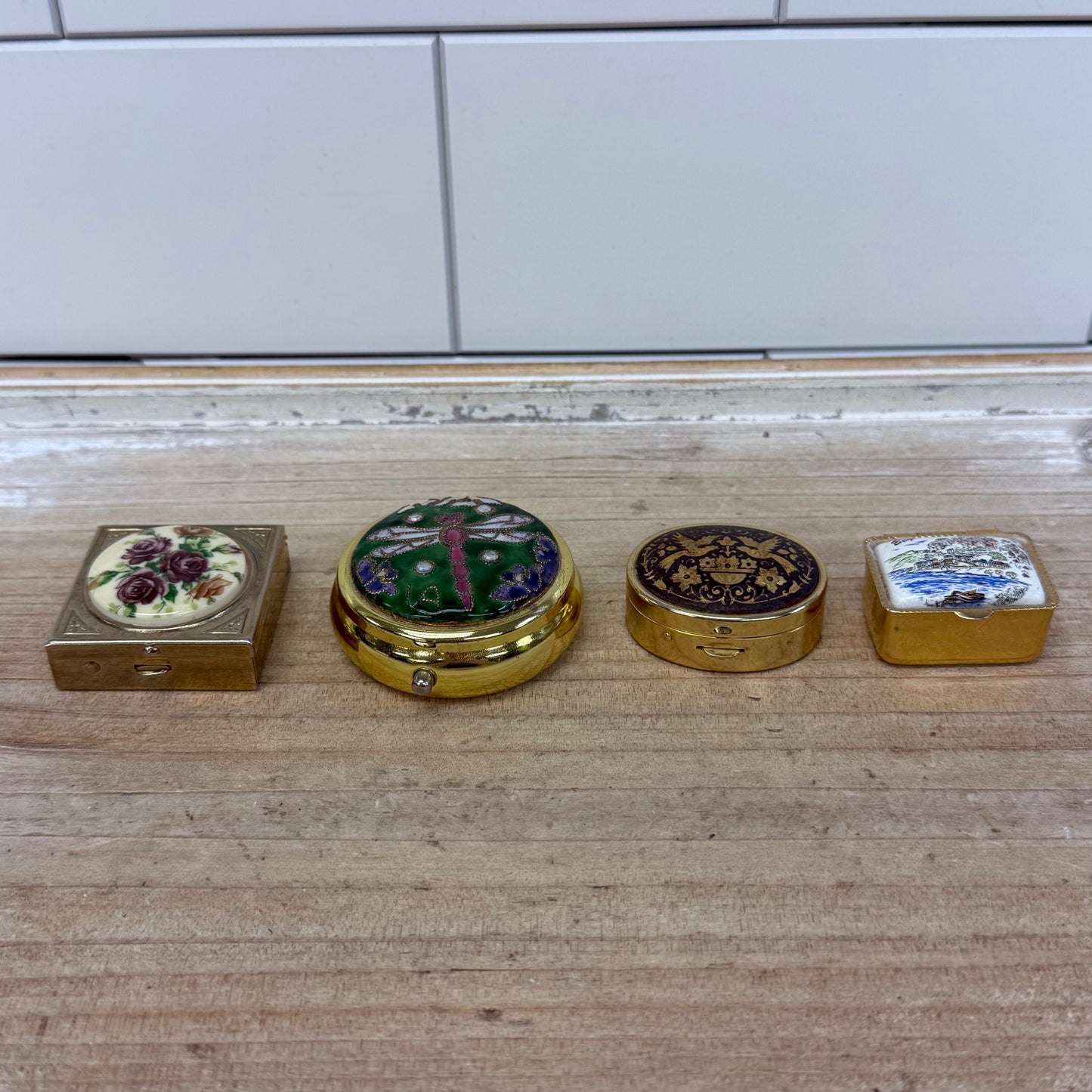 Enameled Metal Trinket Box Selection