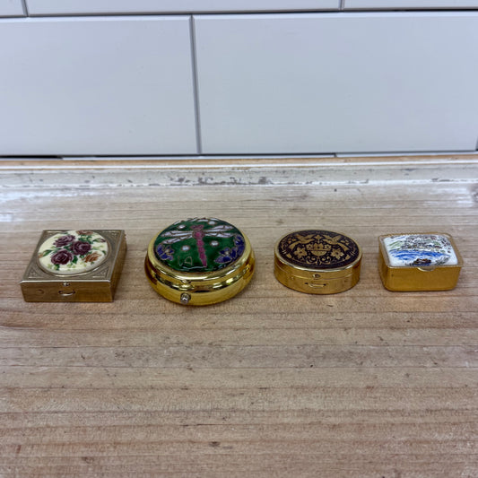 Enameled Metal Trinket Box Selection