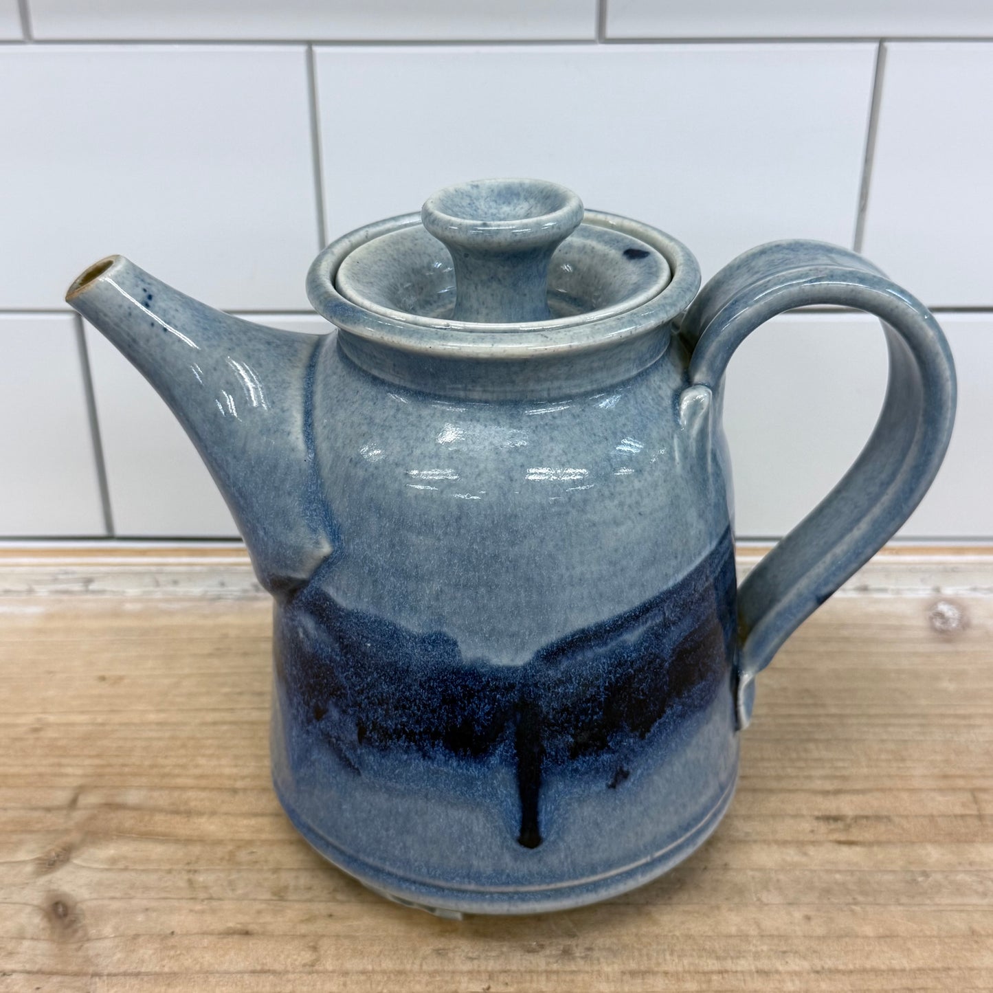 Studio Art Pottery Drip Glaze Teapot, Ceramic