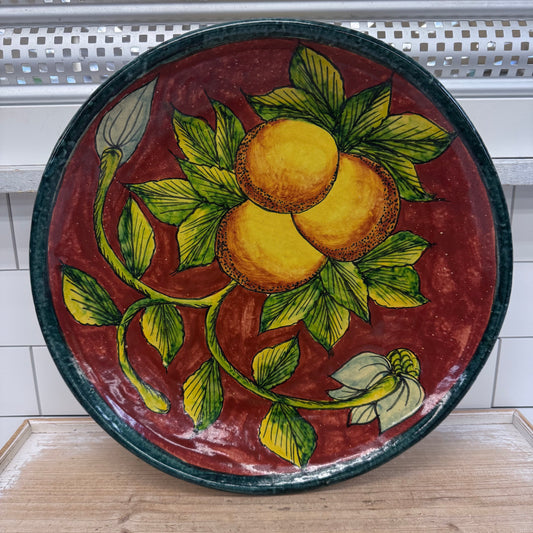Casa Hecho en Mexico Hand Painted Decorative Citrus Plate