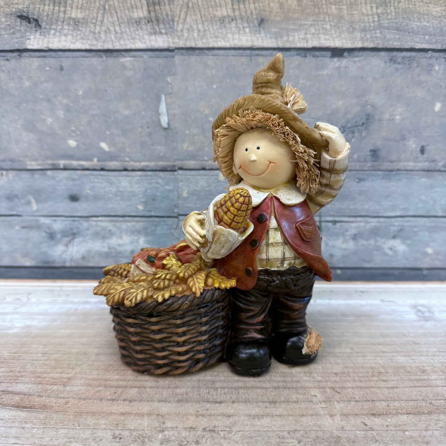 Autumn Scarecrow Resin Figurine