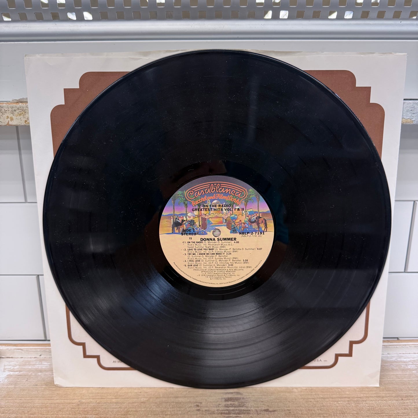 Donna Summer On the Radio Greatest Hits 2 Vinyl 1979 #NBLP-2-7191