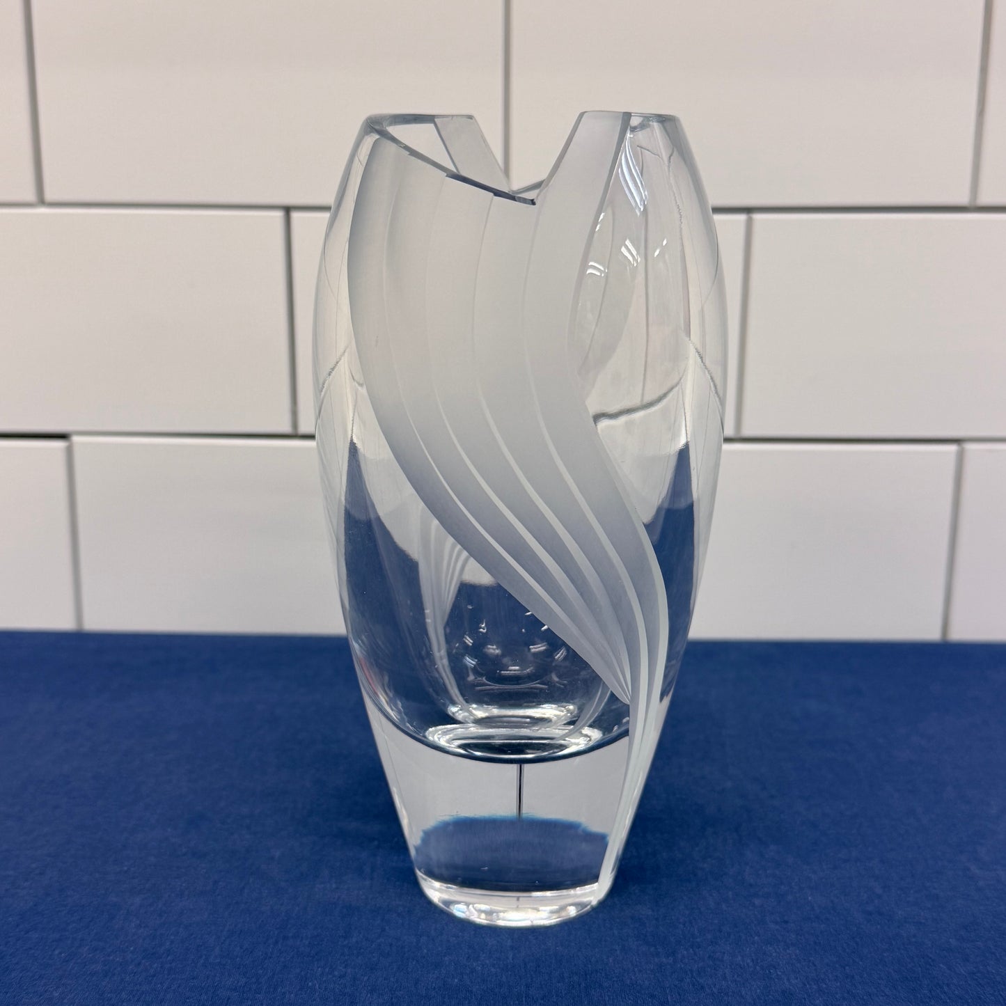 Mikasa Slovenia Crystal Art Deco Vase