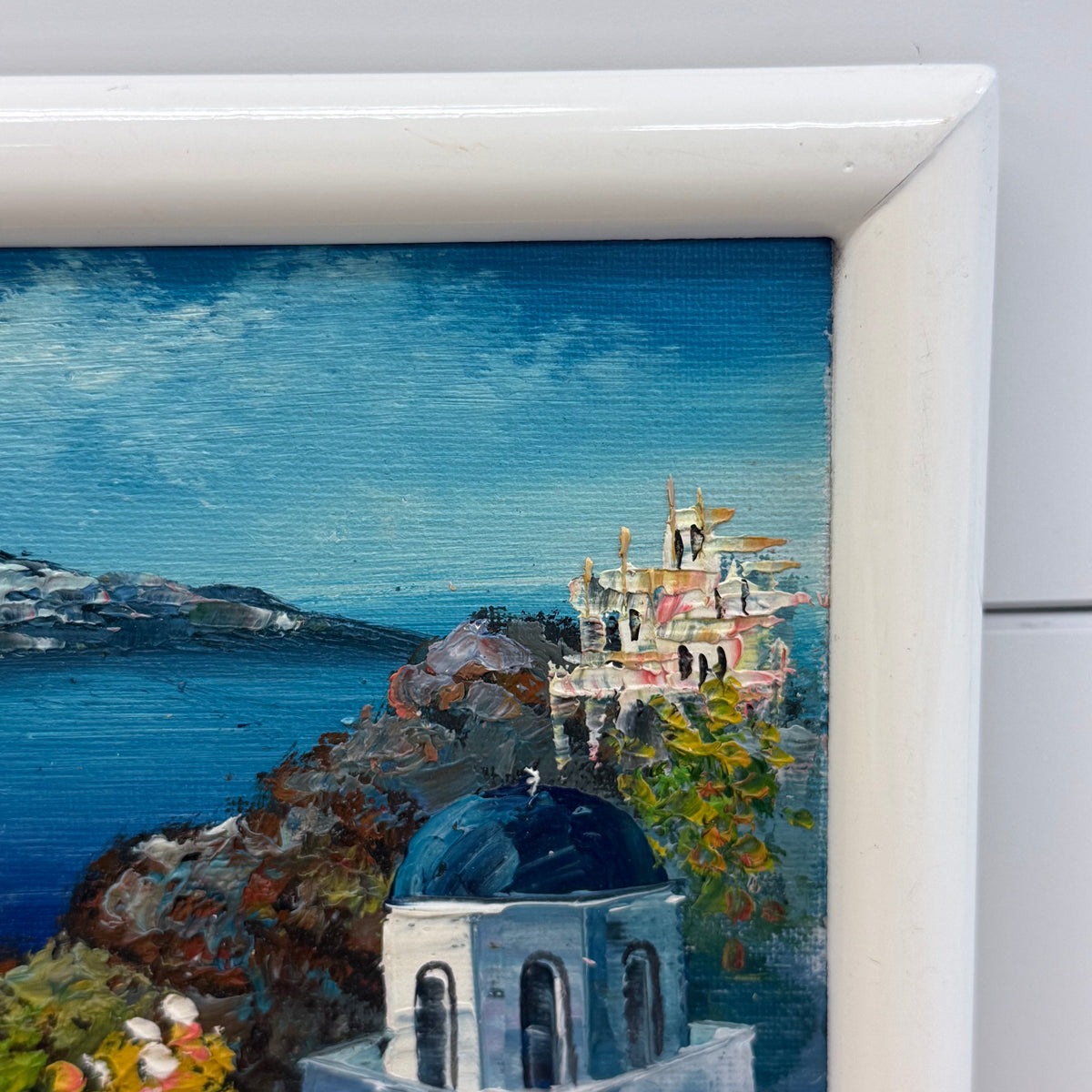 Original Oil Painting Mediterranean Coastal Scene Set