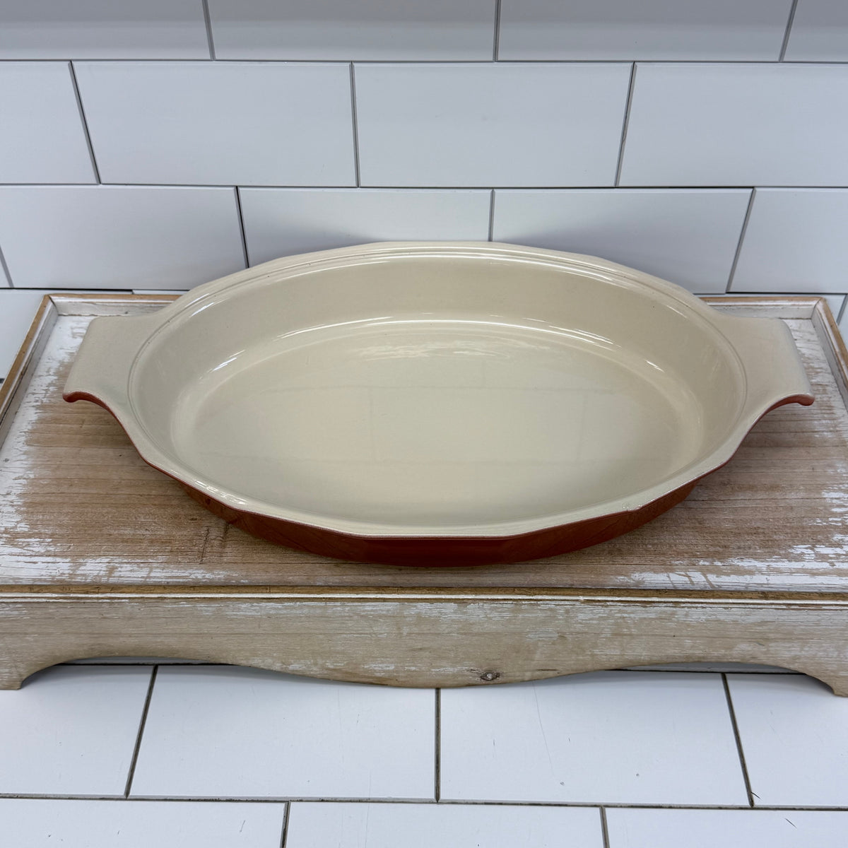 Emile Henry Williams-Sonoma Red Oval Ceramic Baking Dish
