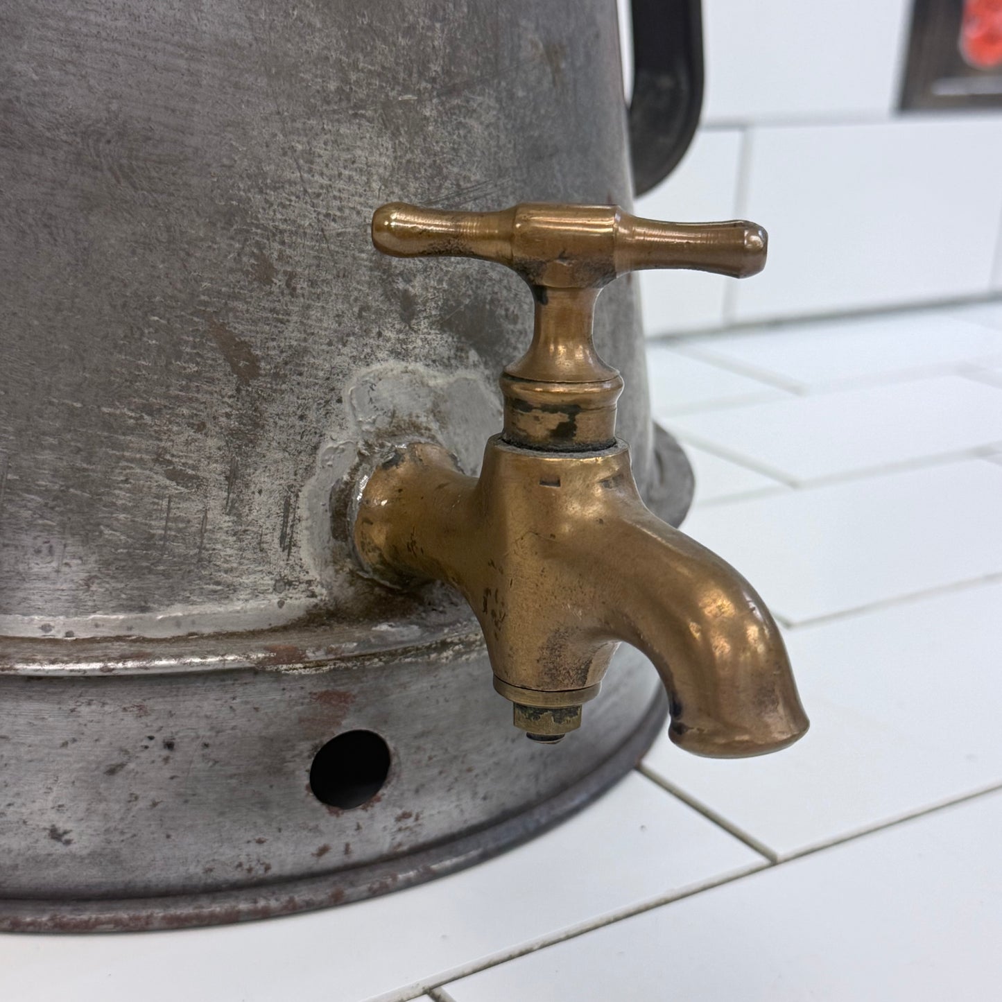 Commercial Coffee Tea Urn Brass Spigot 1920s Antique
