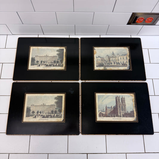 Vintage London Landmark Prints Buckingham Palace Set of 4