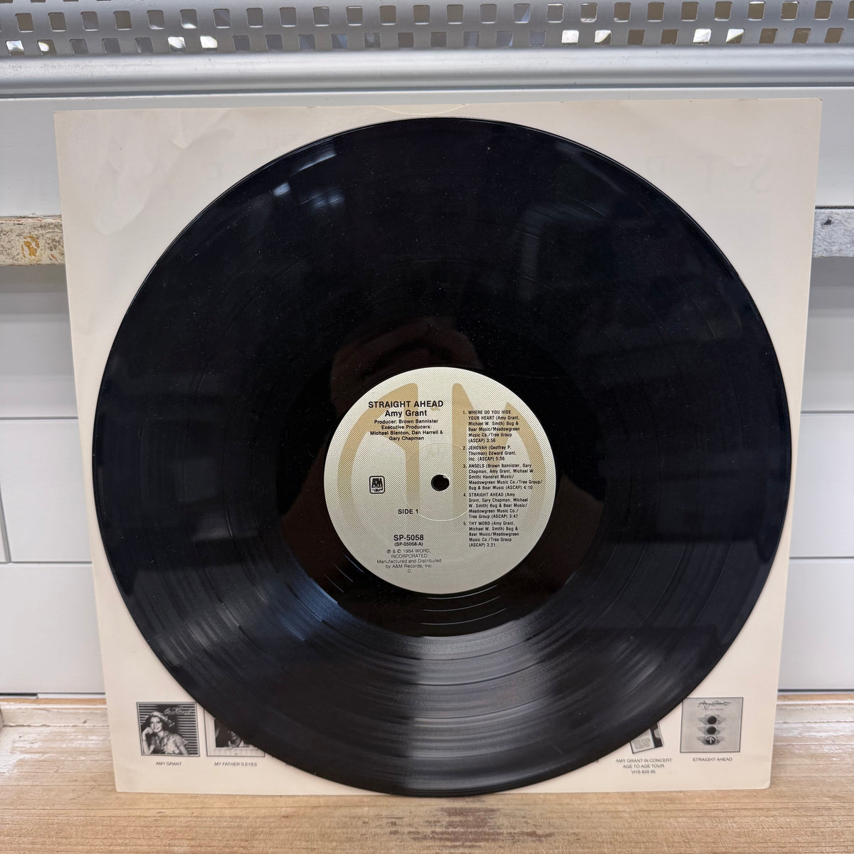 Amy Grant Straight Ahead Vinyl LP 1984 -- SP-5058