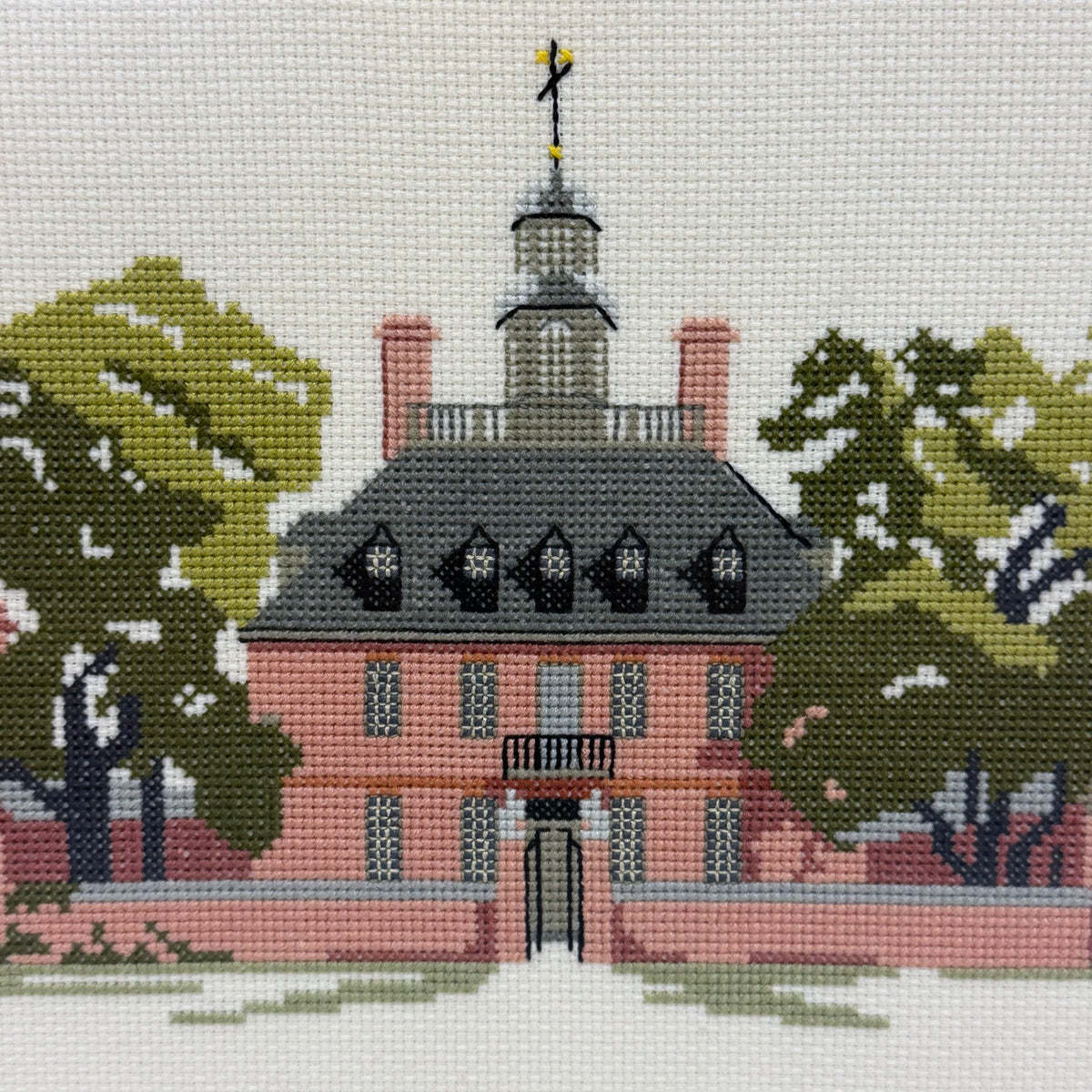 Colonial Williamsburg Cross Stitch Art Set of 2 1978/1980