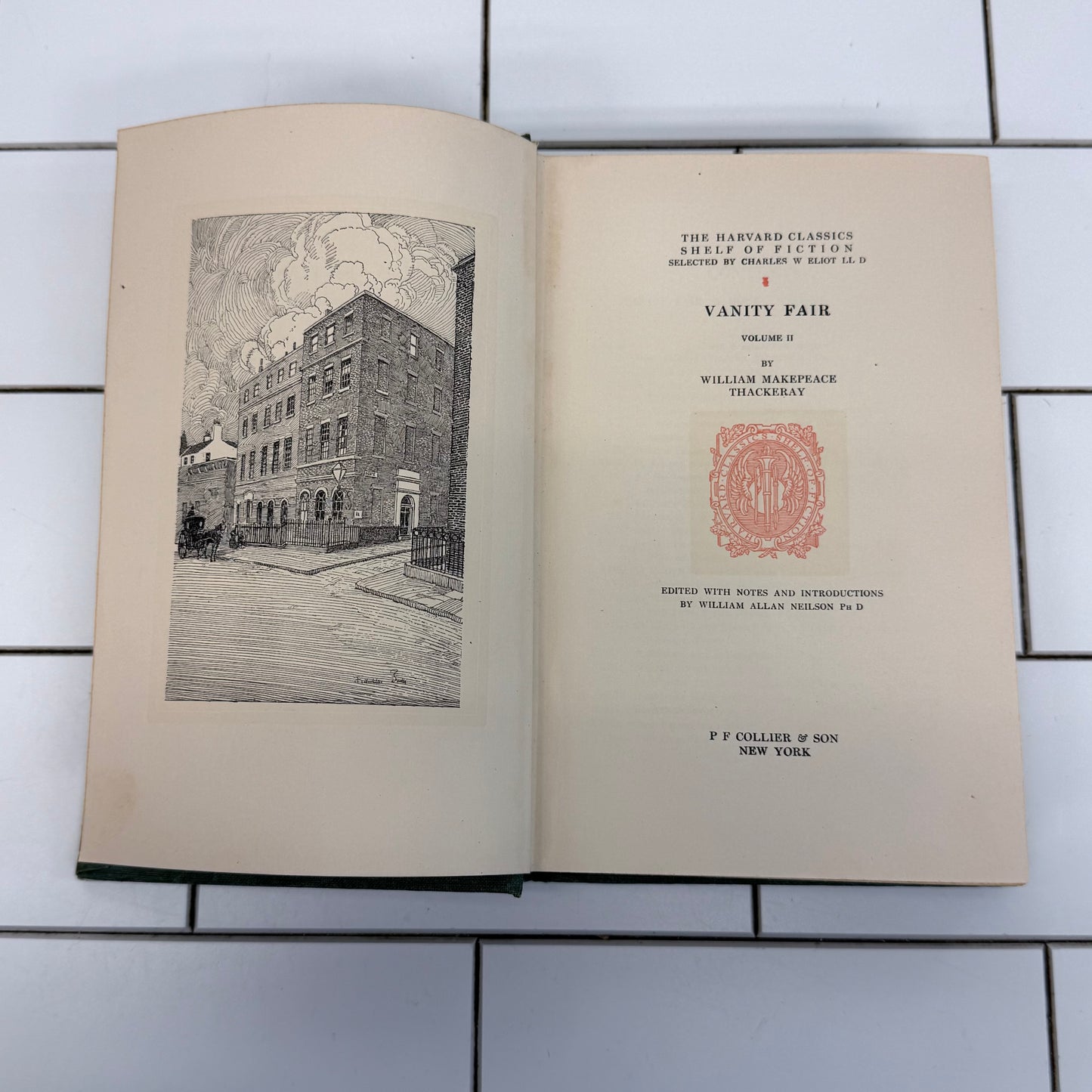 Harvard Classics Shelf of Fiction Book Set of 3, 1917