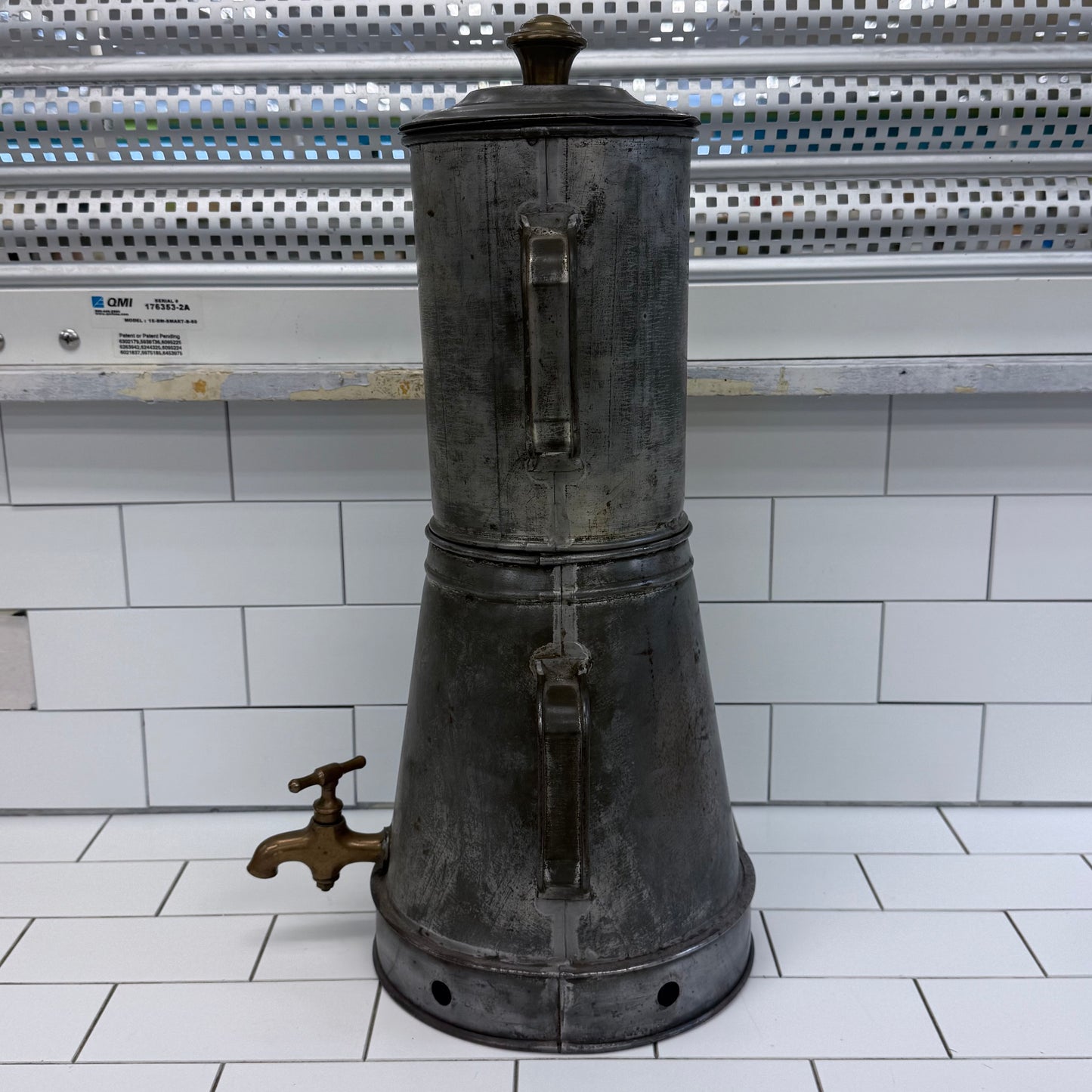 Commercial Coffee Tea Urn Brass Spigot 1920s Antique