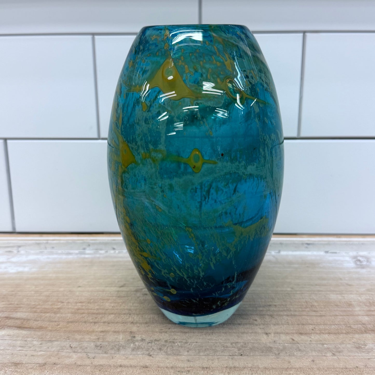 Mdina Style Vase, Art Glass