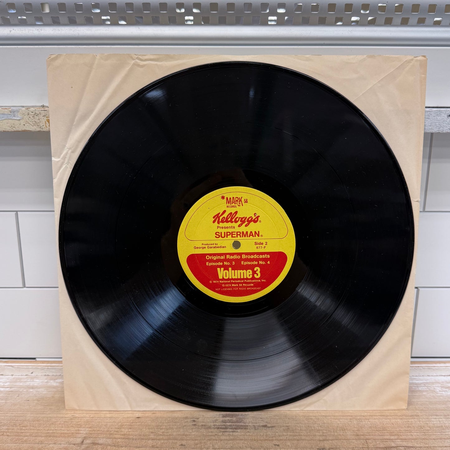 Kellogg’s Superman Radio Broadcast Vinyl Volumes 2-4 1974 #677