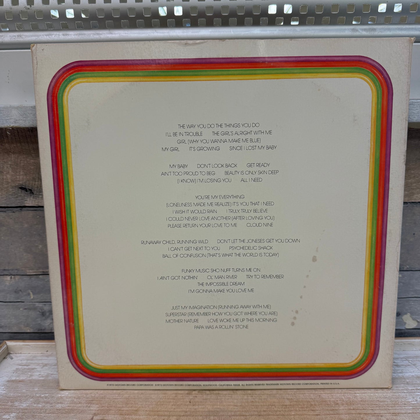 The Temptations Anthology Triple Vinyl Record with Booklet, 1973