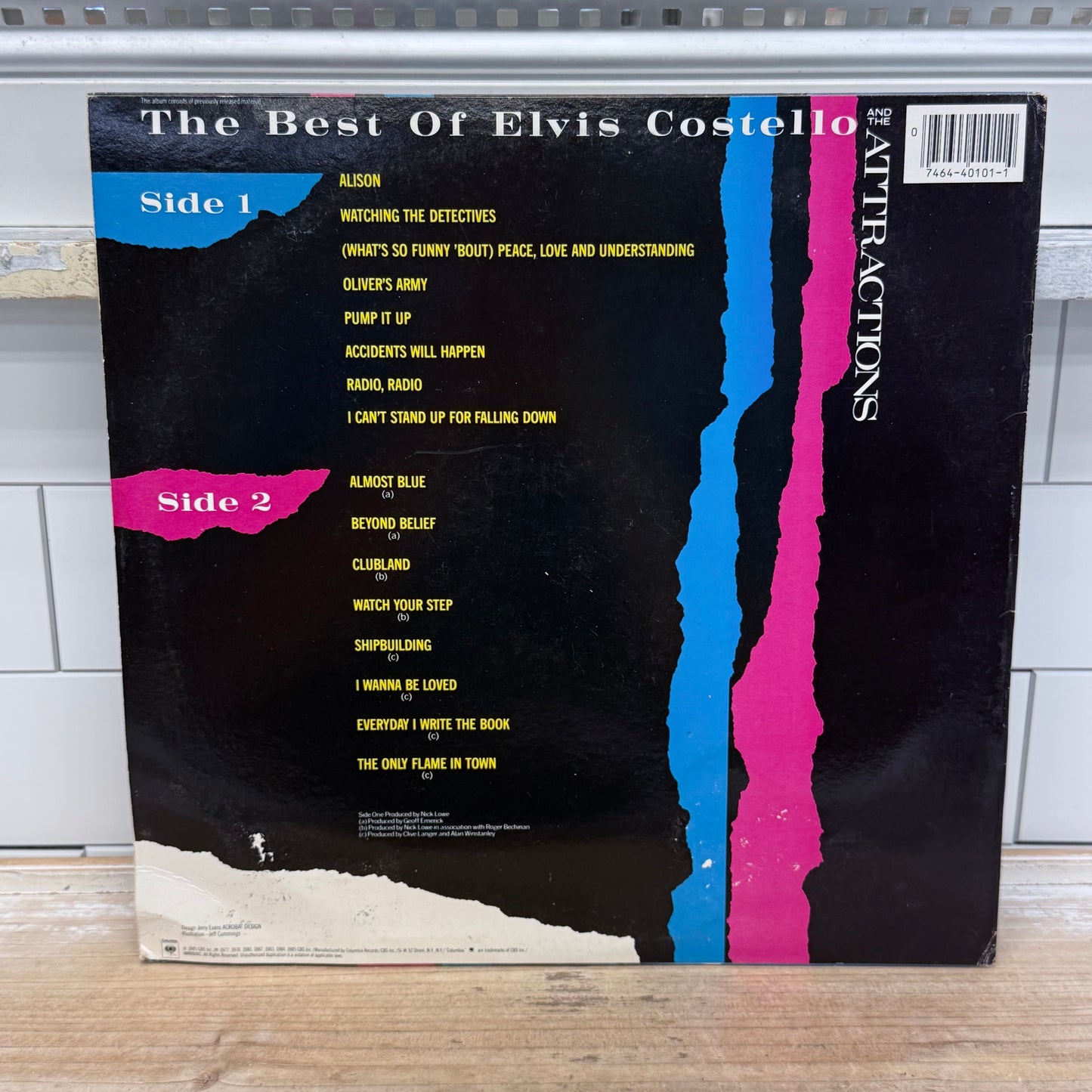 The Best of Elvis Costello and the Attractions Vinyl LP 1985 #FC 40101