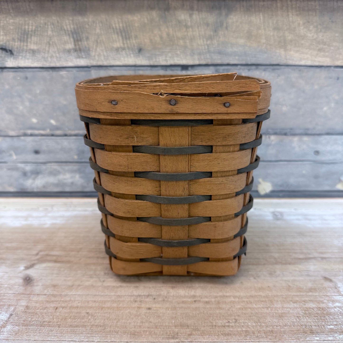Longaberger Square Basket, Signed 1996