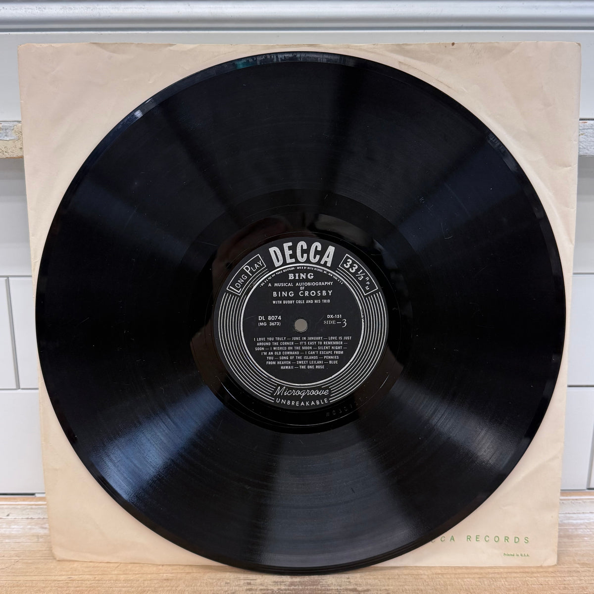 Bing Crosby A Musical Autobiography 5 LP Vinyl Set 1954 Decca DX-151