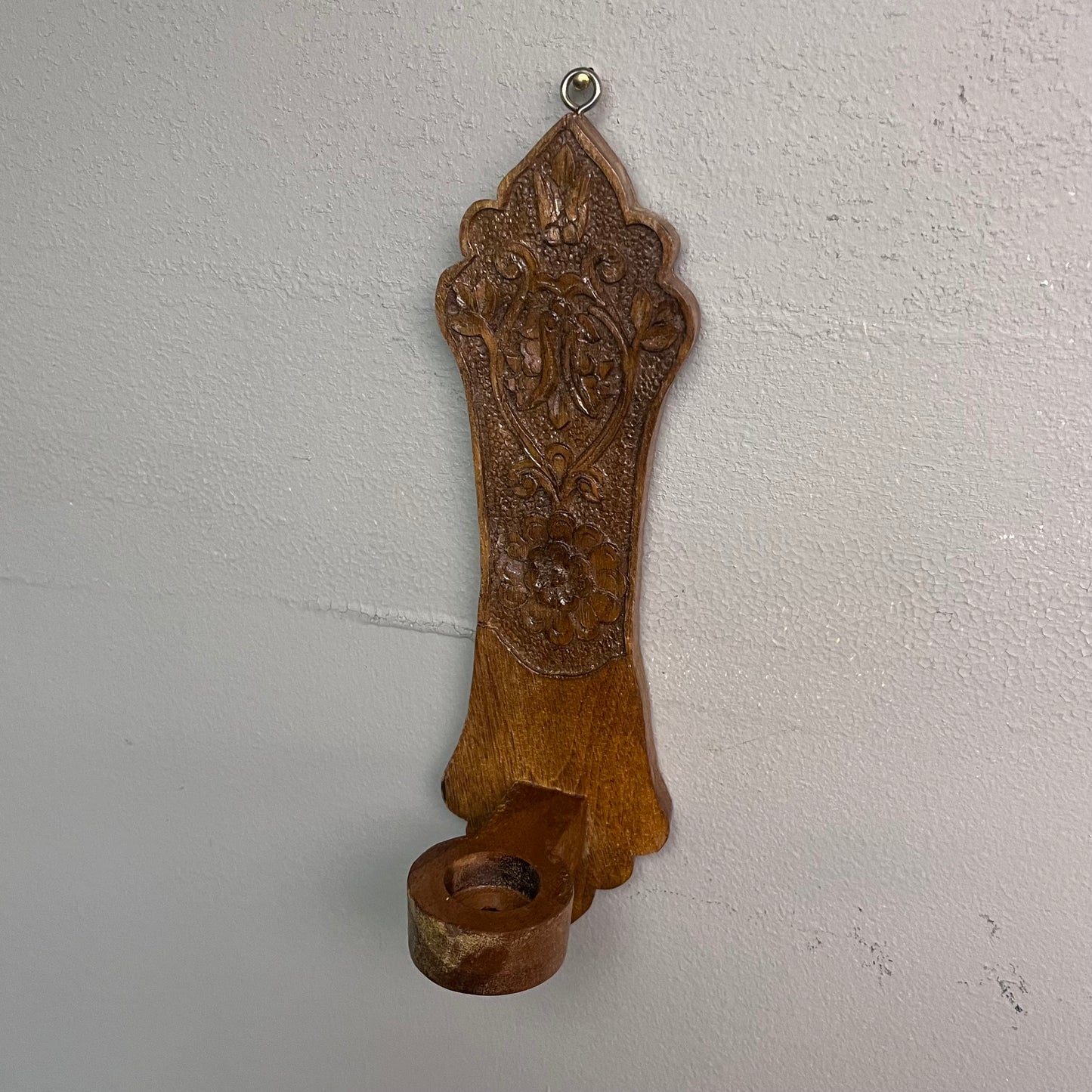 Golpayegan Hand Carved Candlestick Holder Wall Sconce