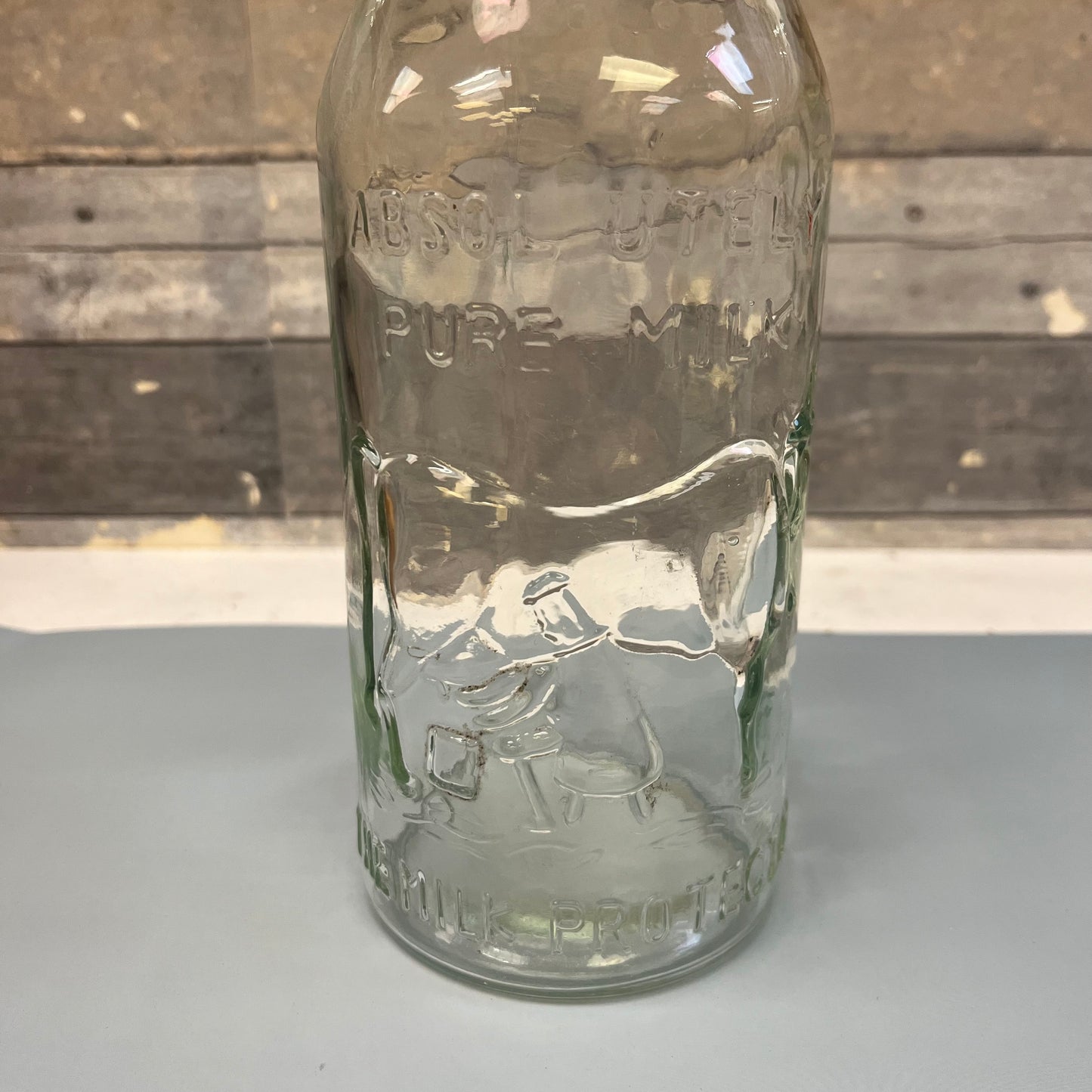 Lynn Glass Co,The Milk Protector Glass Bottle