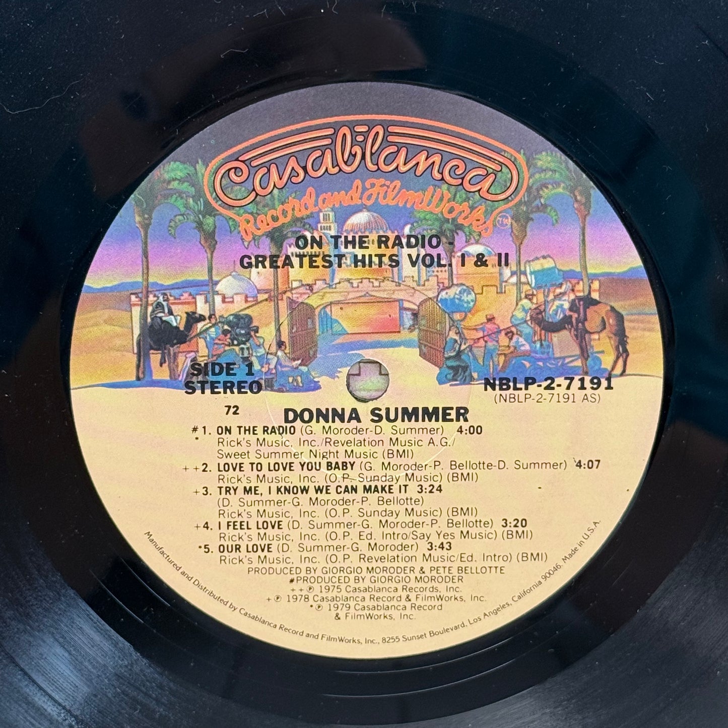 Donna Summer On the Radio Greatest Hits 2 Vinyl 1979 #NBLP-2-7191
