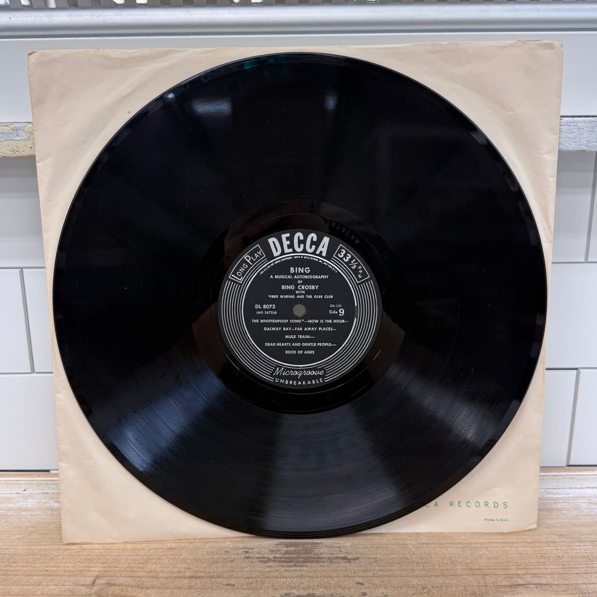 Bing Crosby A Musical Autobiography 5 LP Vinyl Set 1954 Decca DX-151