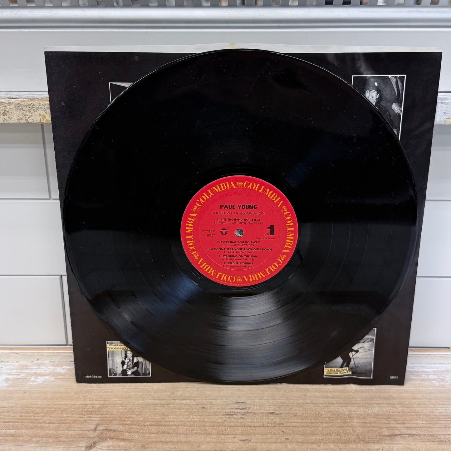 Paul Young Secret of Association Vinyl Record 1985
