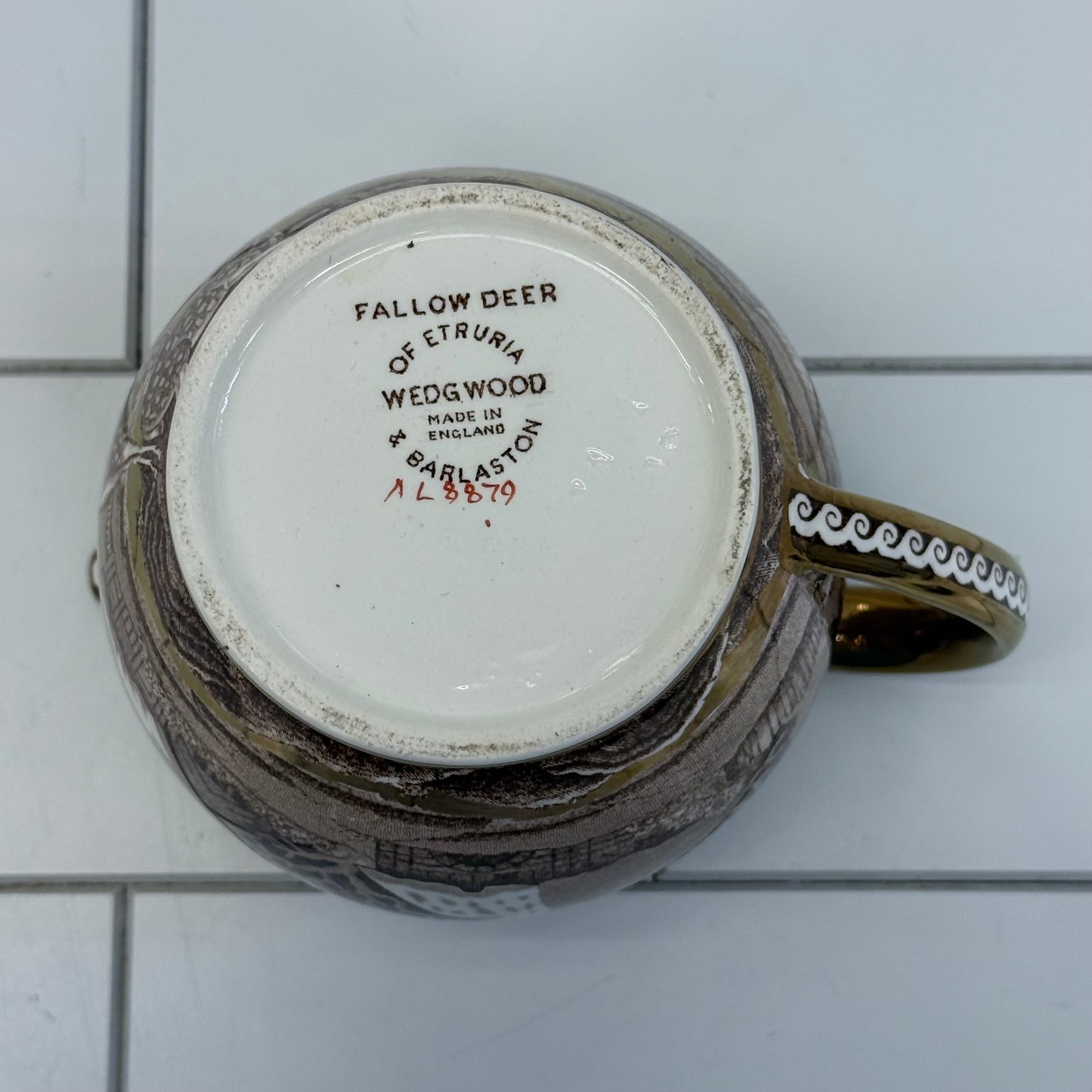 Wedgwood Fallow Deer Creamer, Porcelain Lusterware