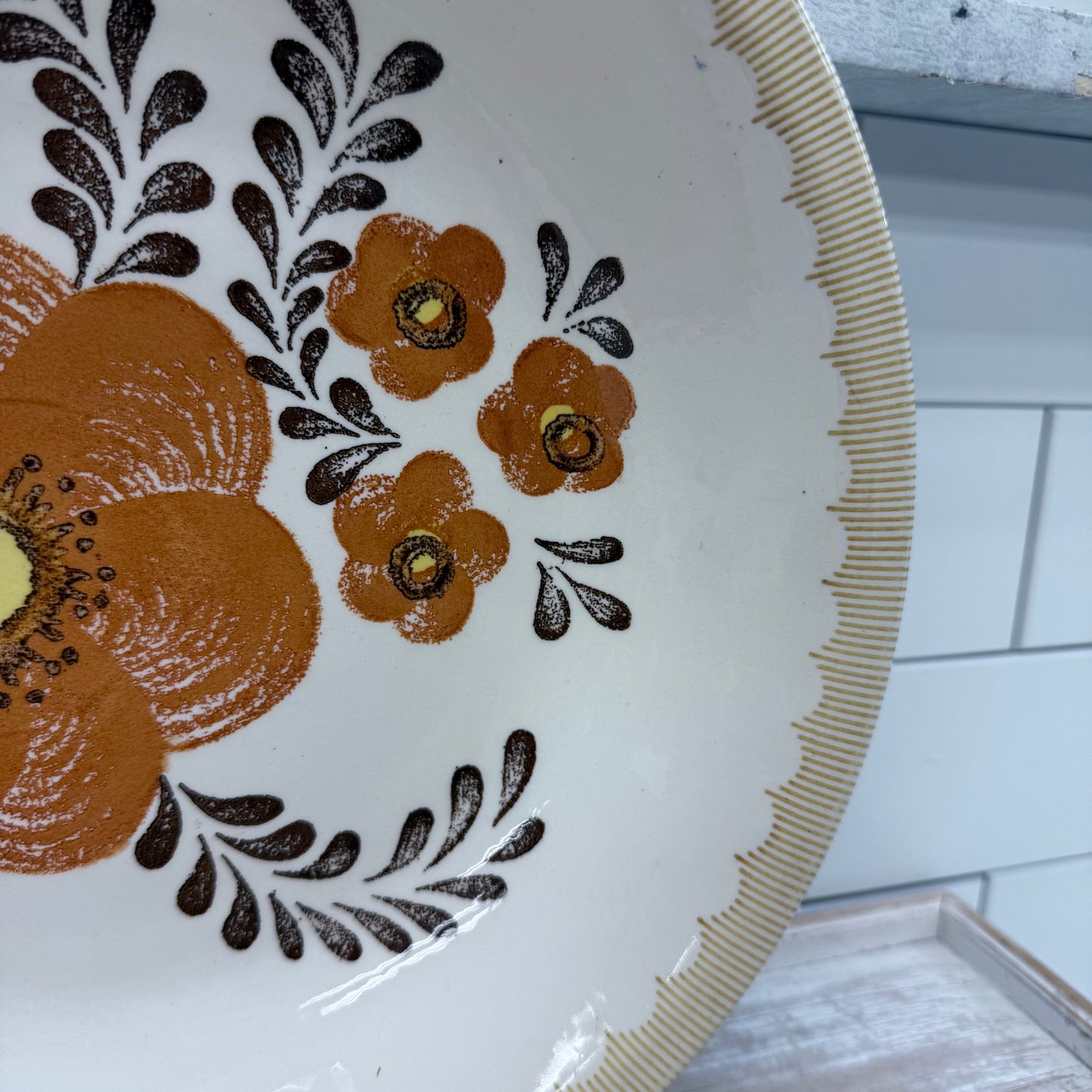 Royal China Jeanette Serving Bowl, Floral Stoneware