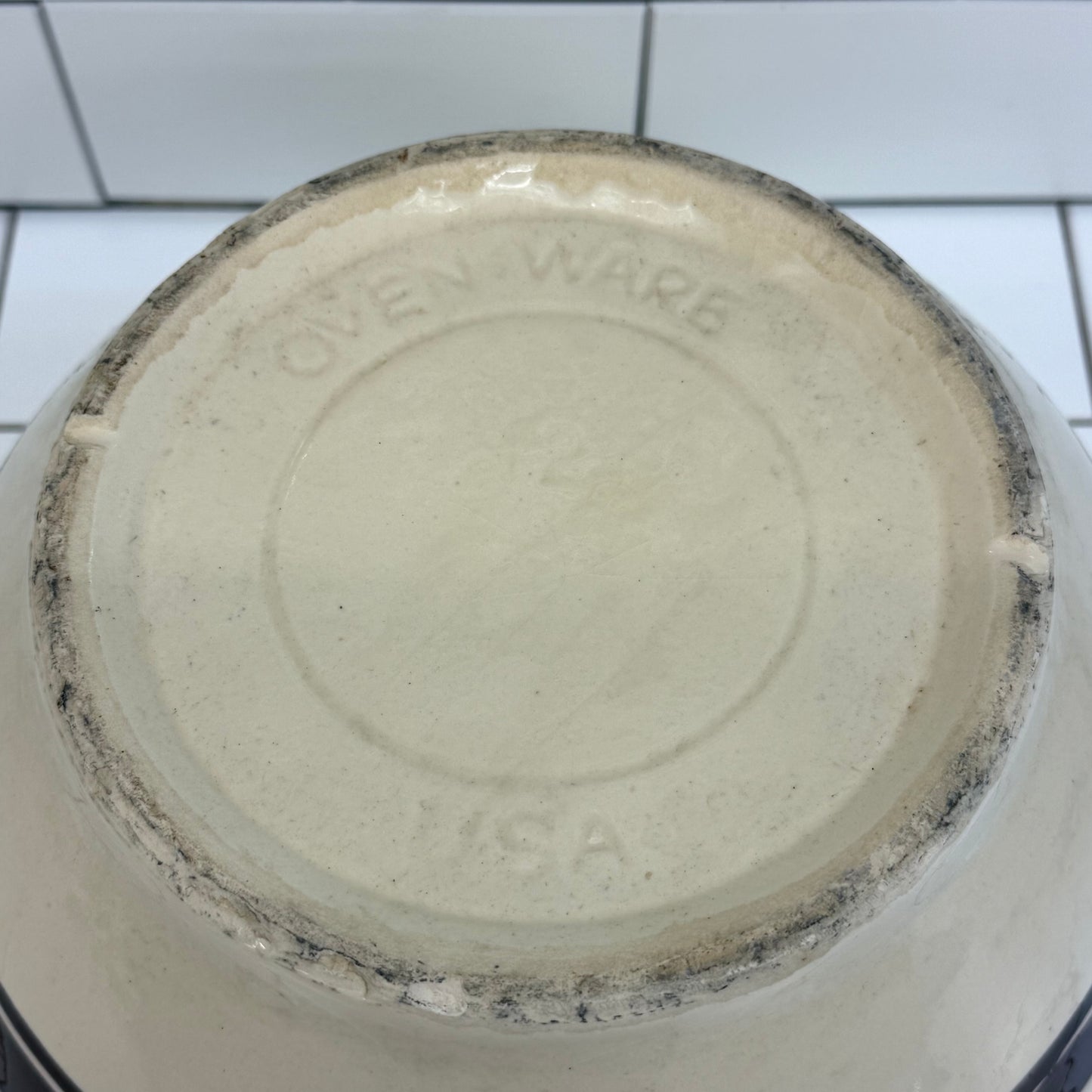 Oven Ware Mixing Bowl Farmhouse Stoneware Decor