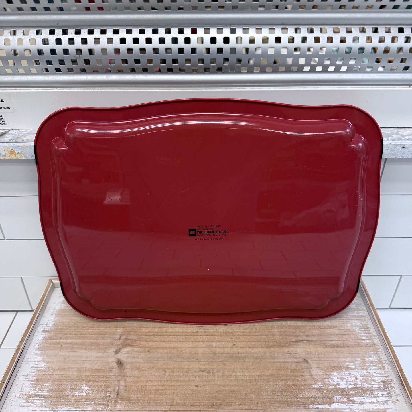 Bacon Stickney Best Ginger Advertising Tray 1970s