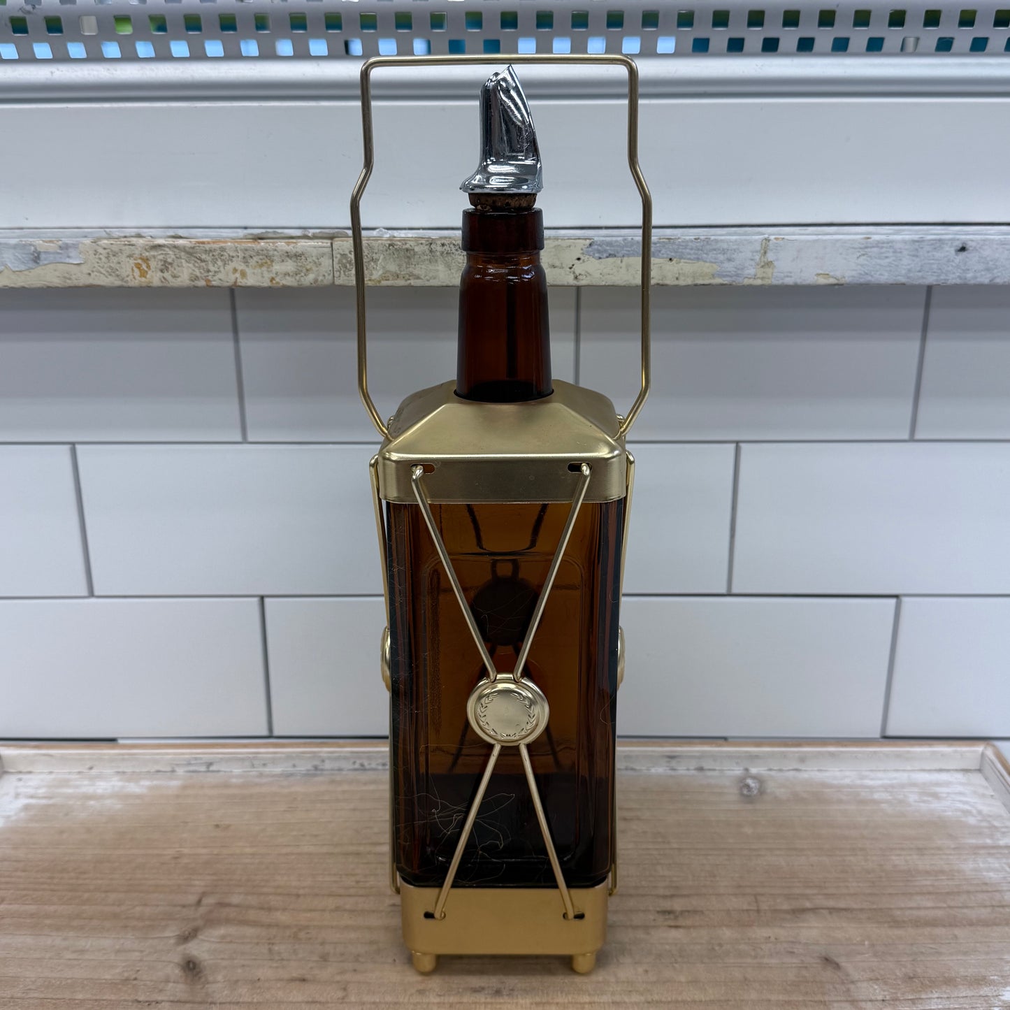 Swiss Harmony Musical Lantern Decanter Bottle Plays How Dry I Am