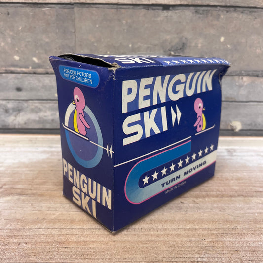 Penguin Wind-Up Tin Toy w/Key, 1980s