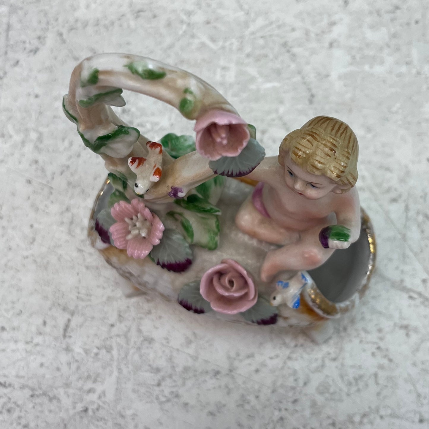 Ucagco Hand Painted Porcelain Figurine, 1930s