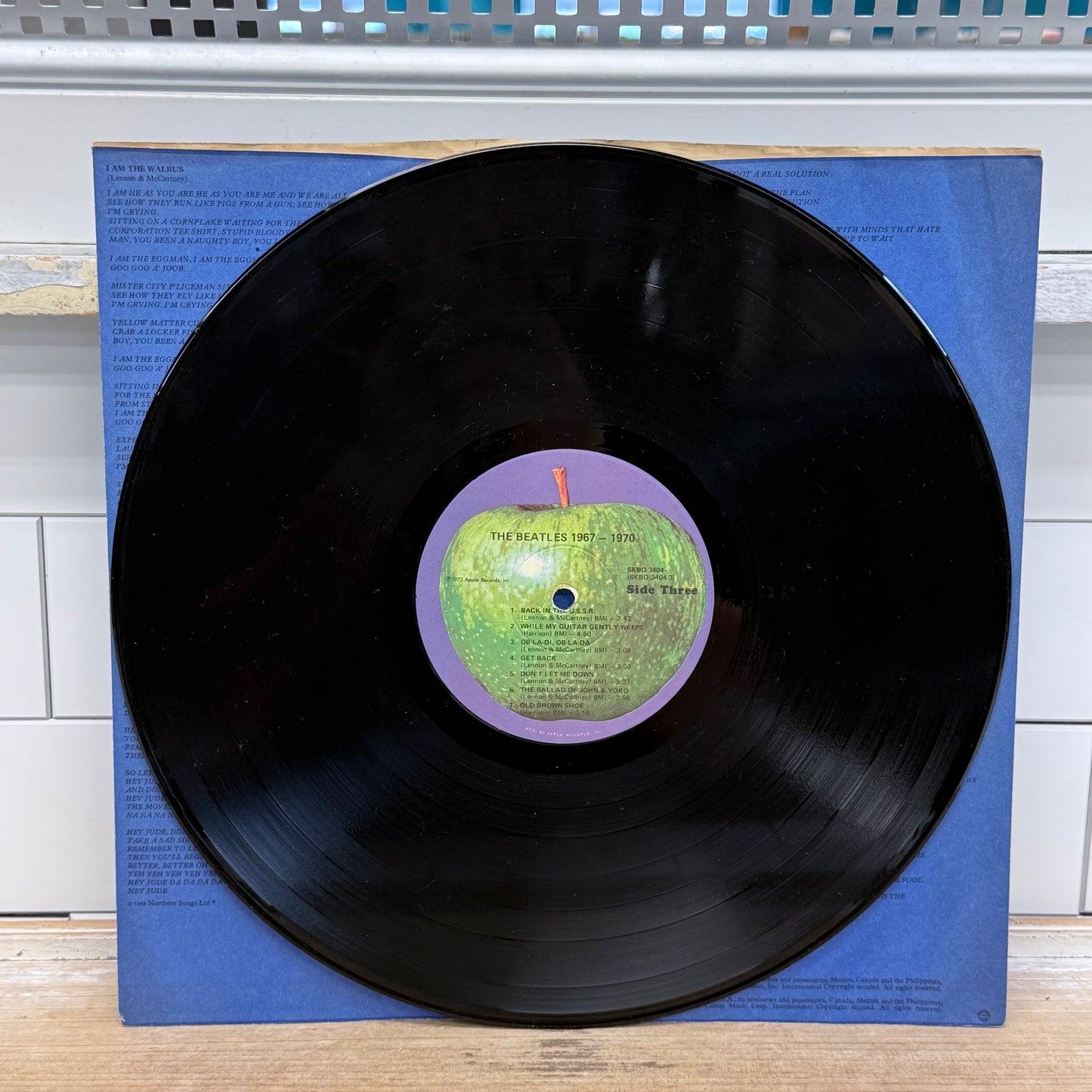 The Beatles 1967-1970 Blue Album Double Vinyl LP 1973 #SKBO 3404