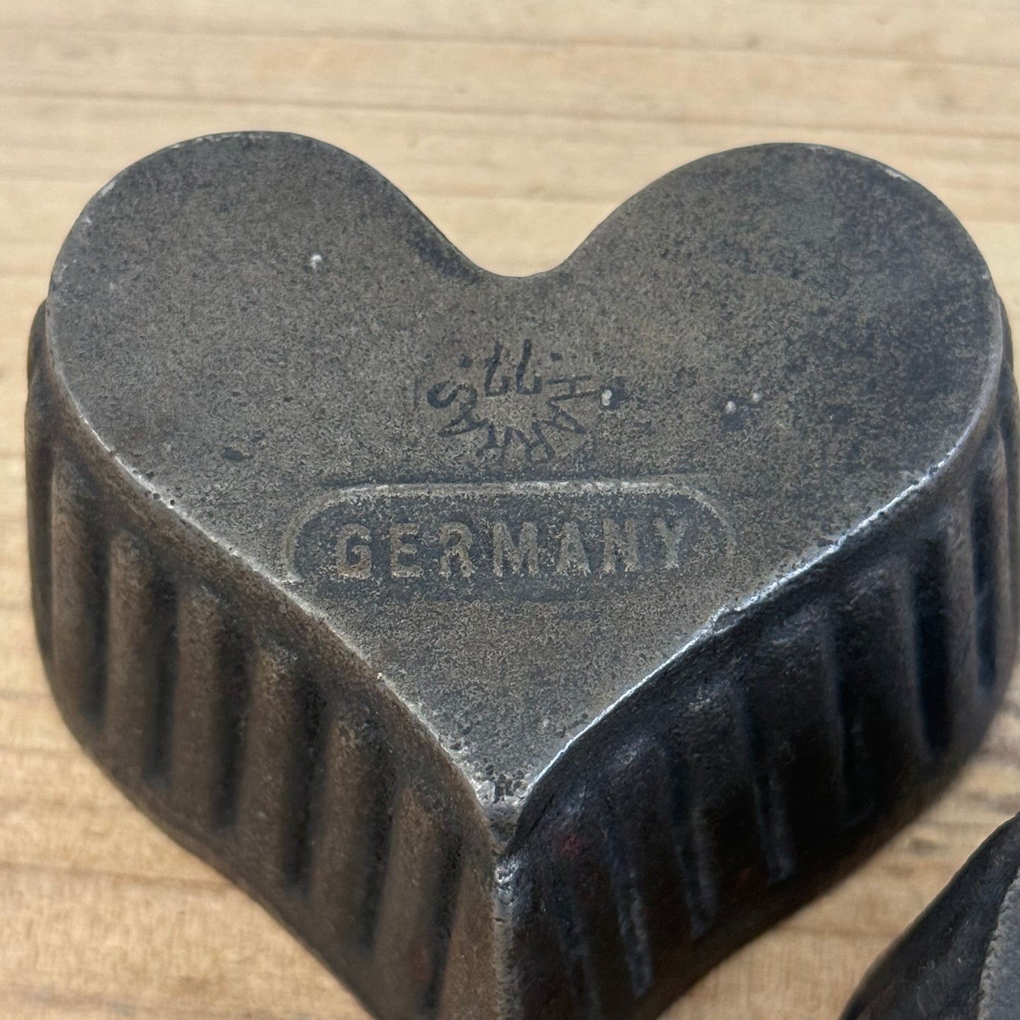 Harras Germany Cast Iron Waffle Iron Mold Set in Original Box