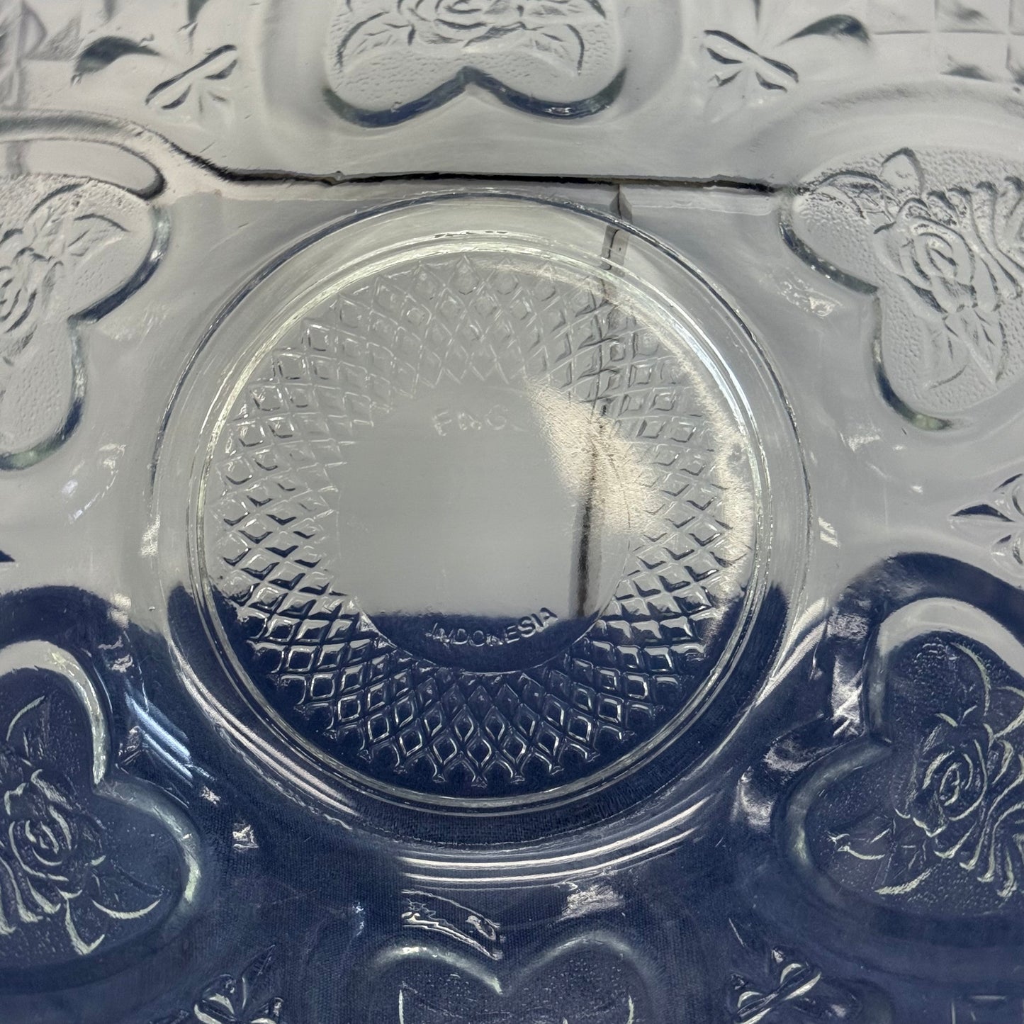 FNG Bowl, Pressed Glass