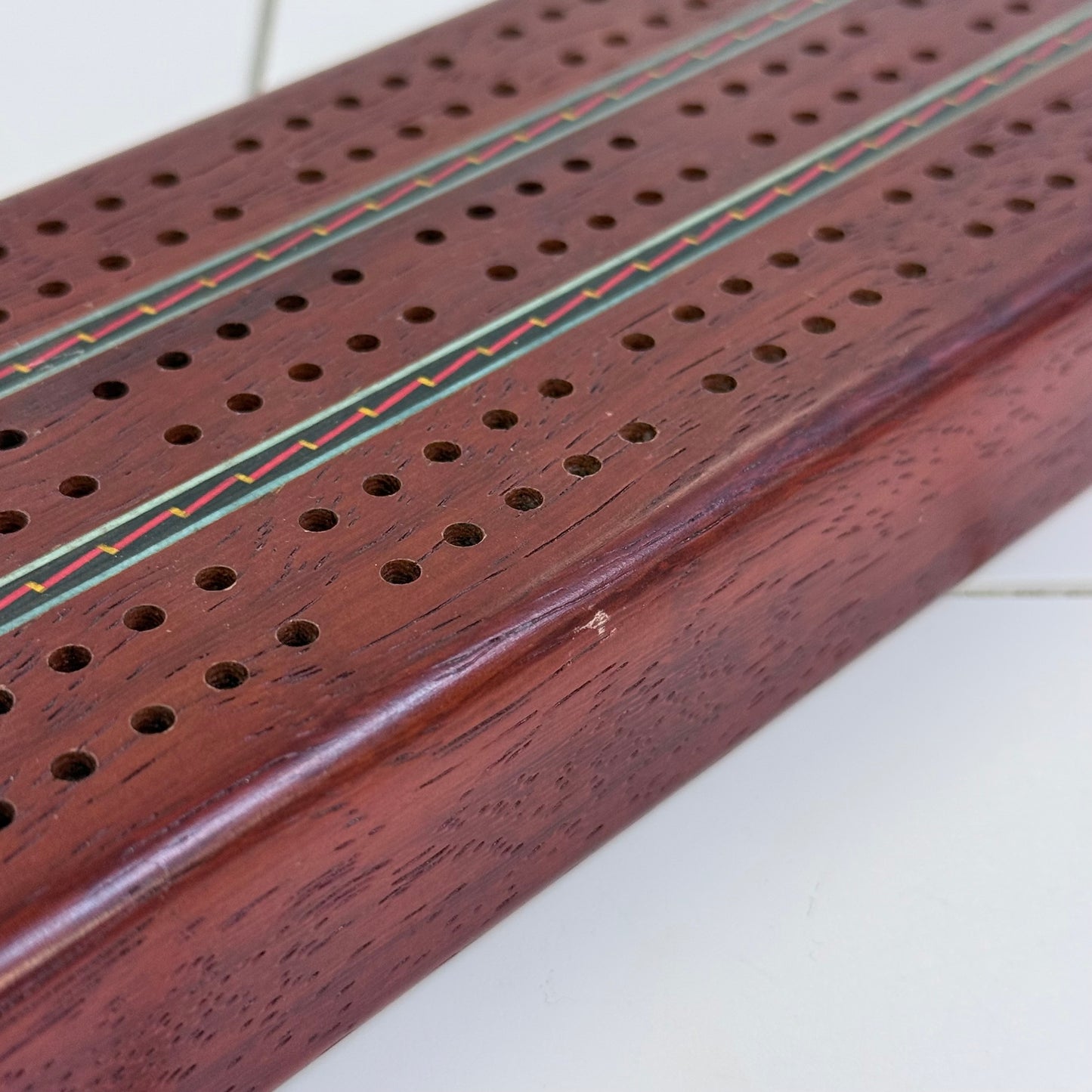Heartwood Creations Wood Cribbage Board 1980s