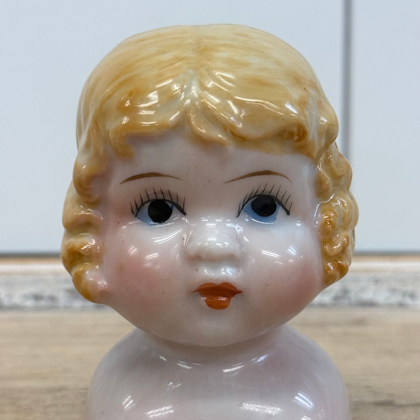 Porcelain Blonde China Doll Shoulder Head