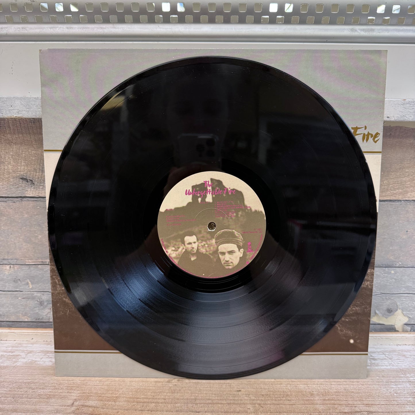 U2 The Unforgettable Fire Vinyl Record, 1984