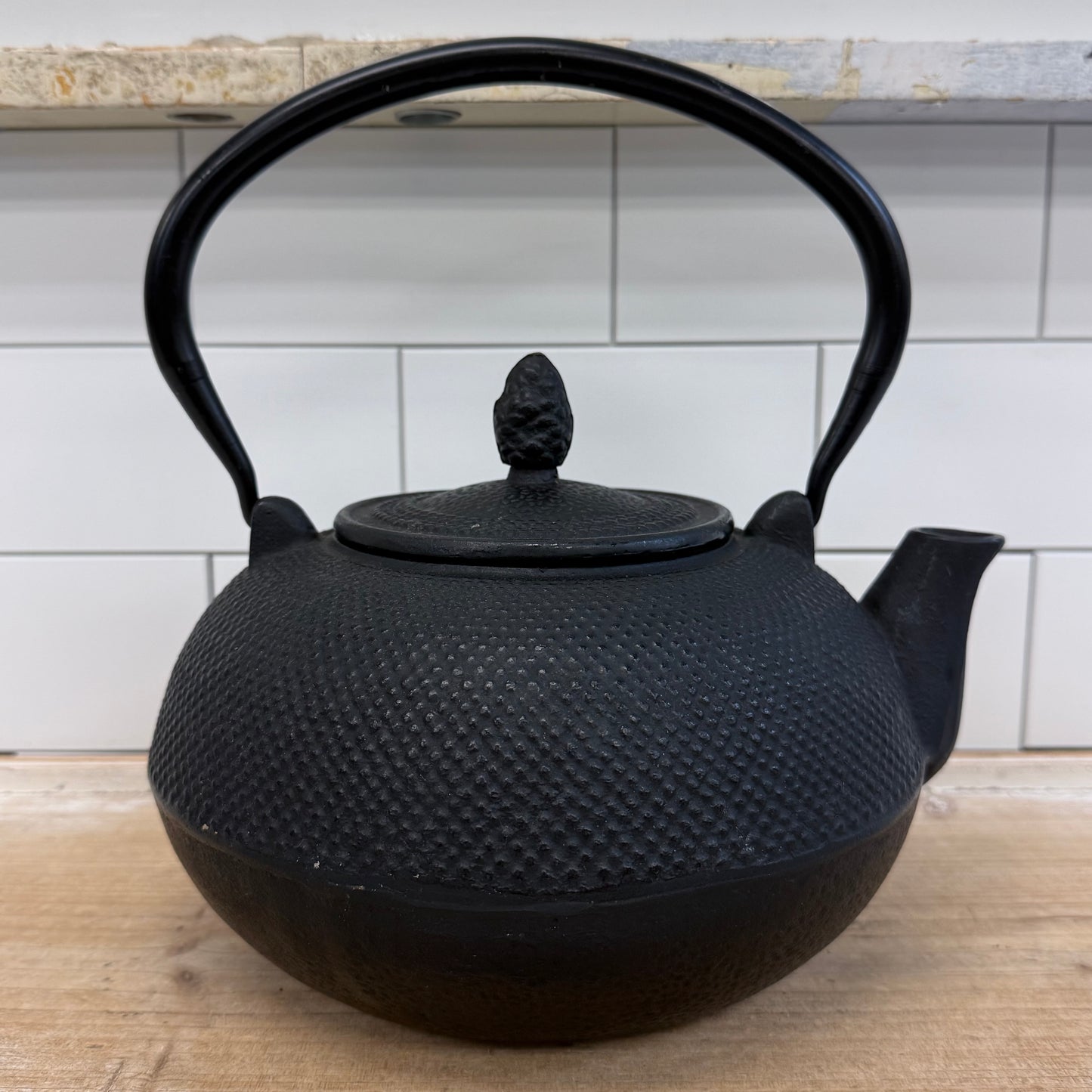 Cast Iron Tetsubin Style Hobnail Teapot Kettle