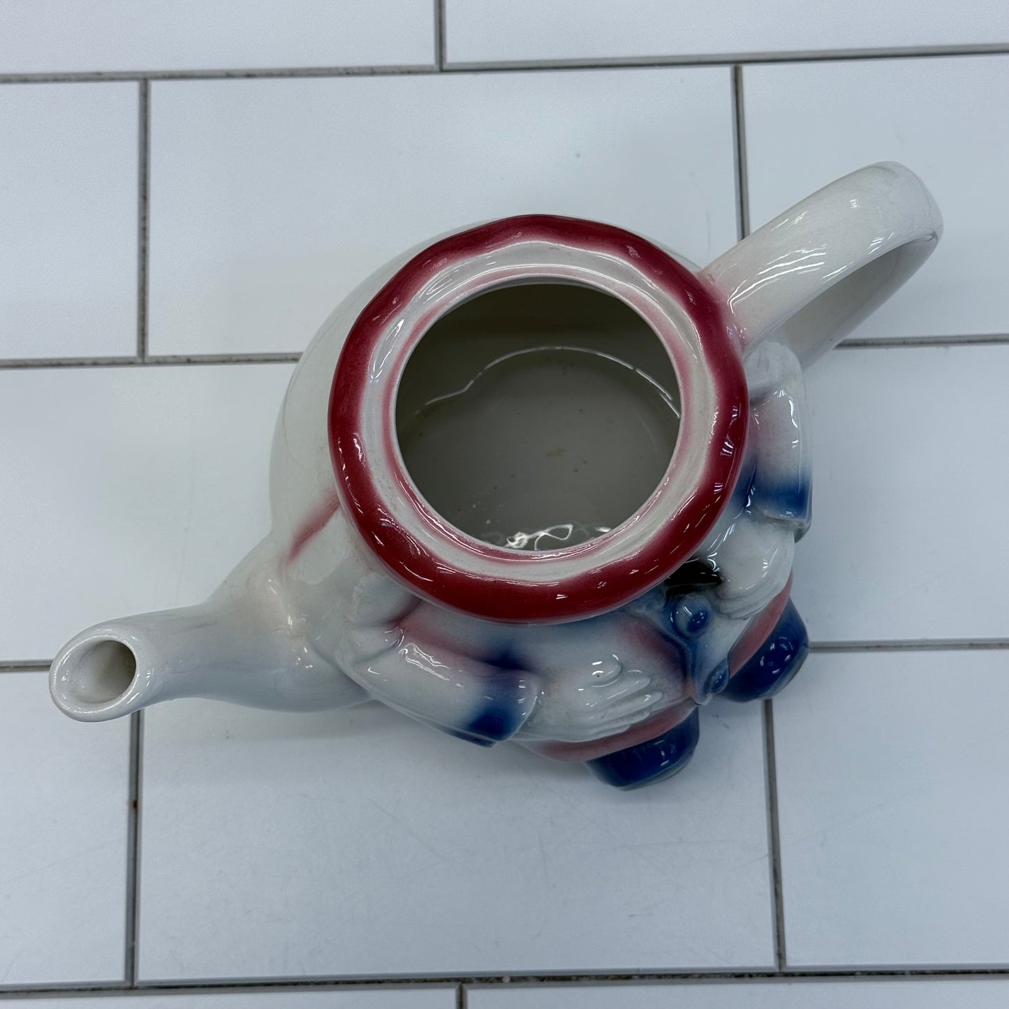 Tony Wood Studios Teapot, Ceramic Clown